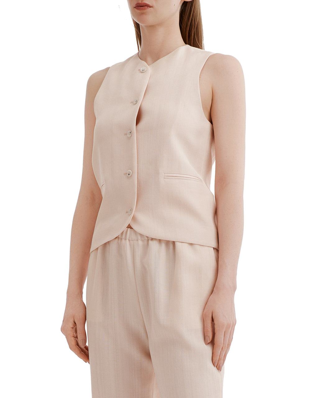 Tailored button-front waistcoat