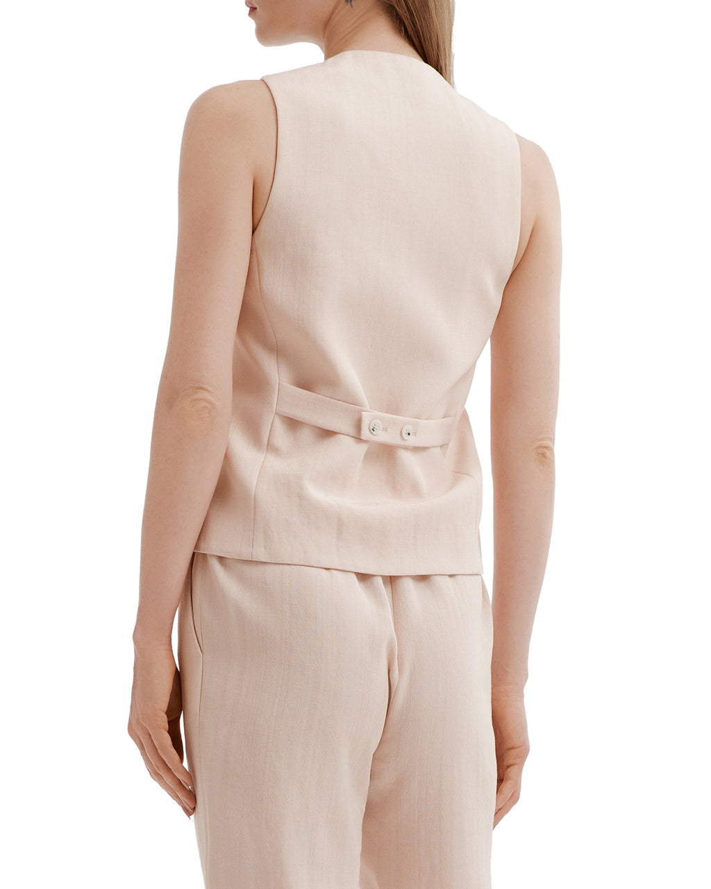 Tailored button-front waistcoat