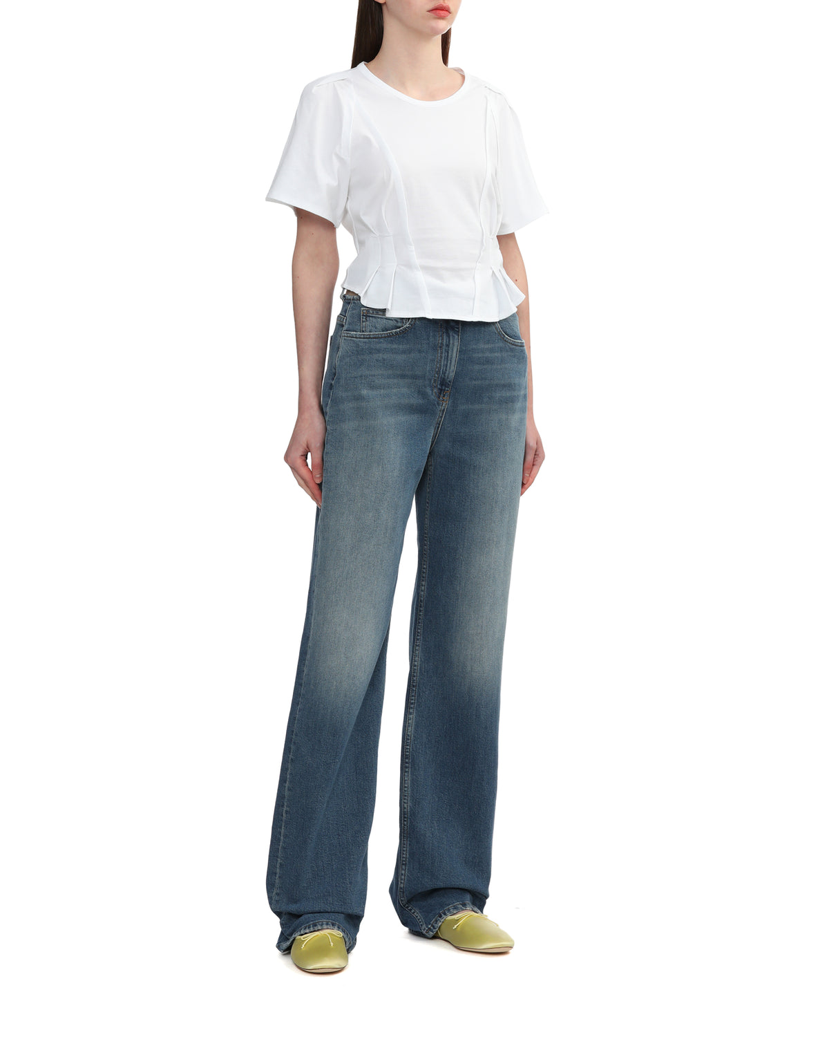 Landon satin ballet flat