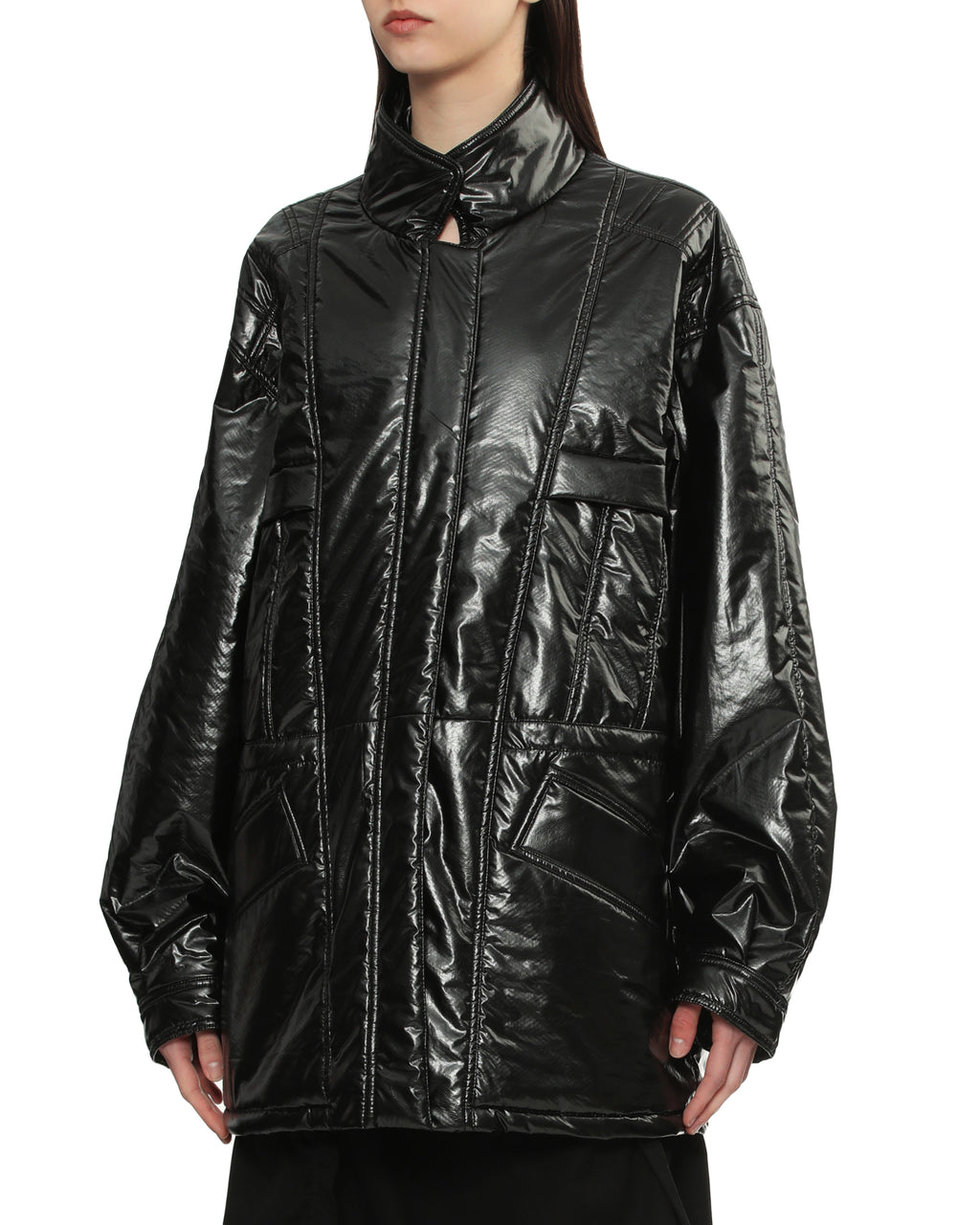 Faux lather jacket