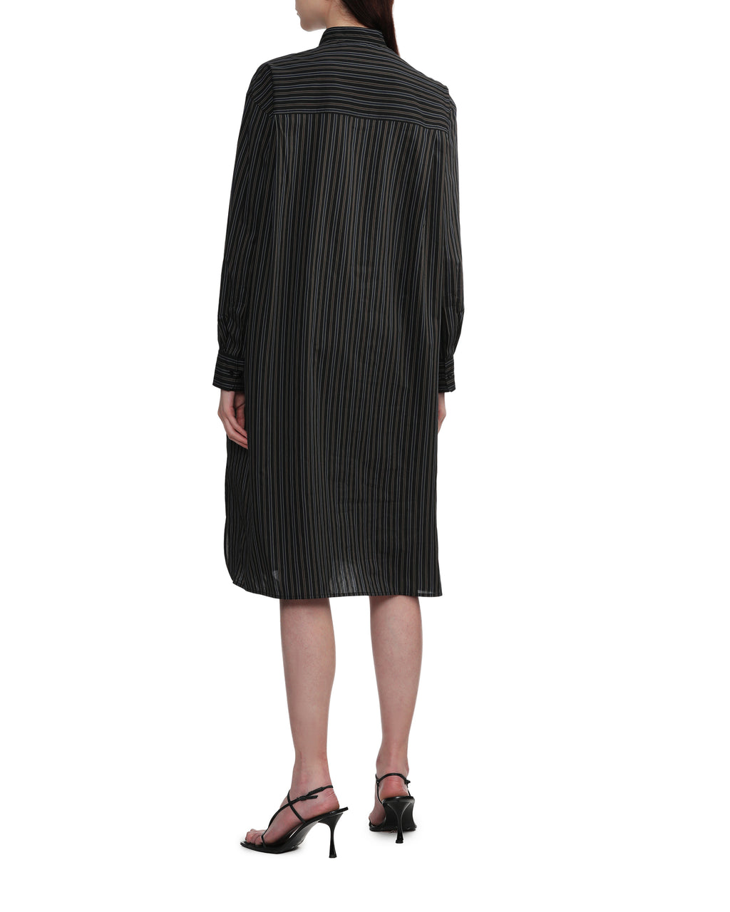 Striped button down dress