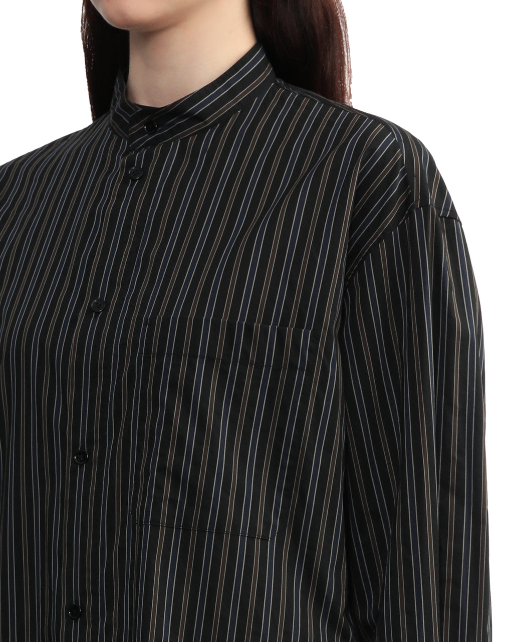 Striped button down dress