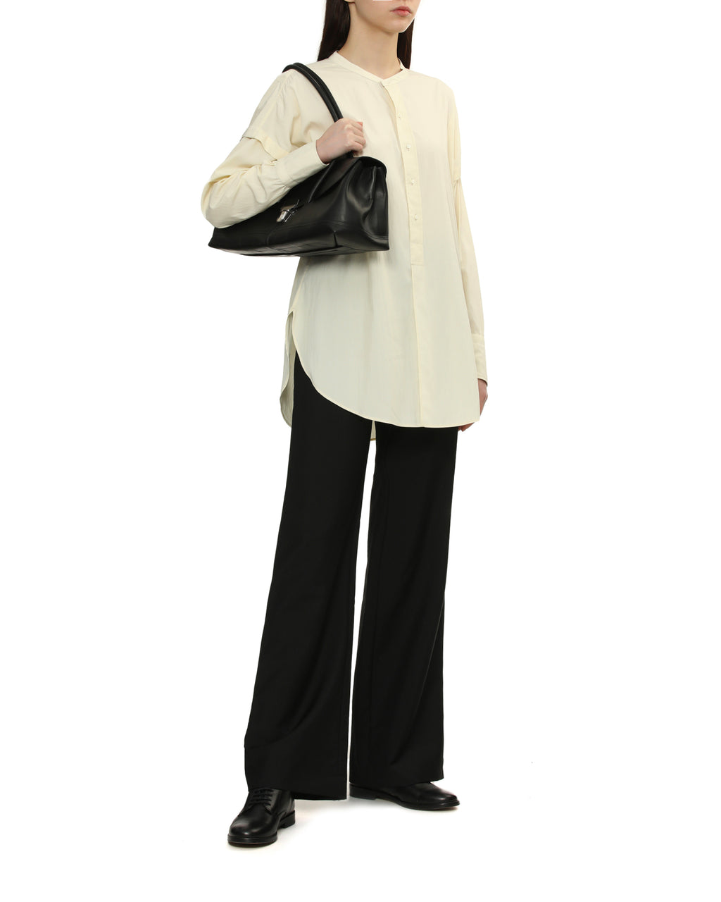 Stand collar shirt