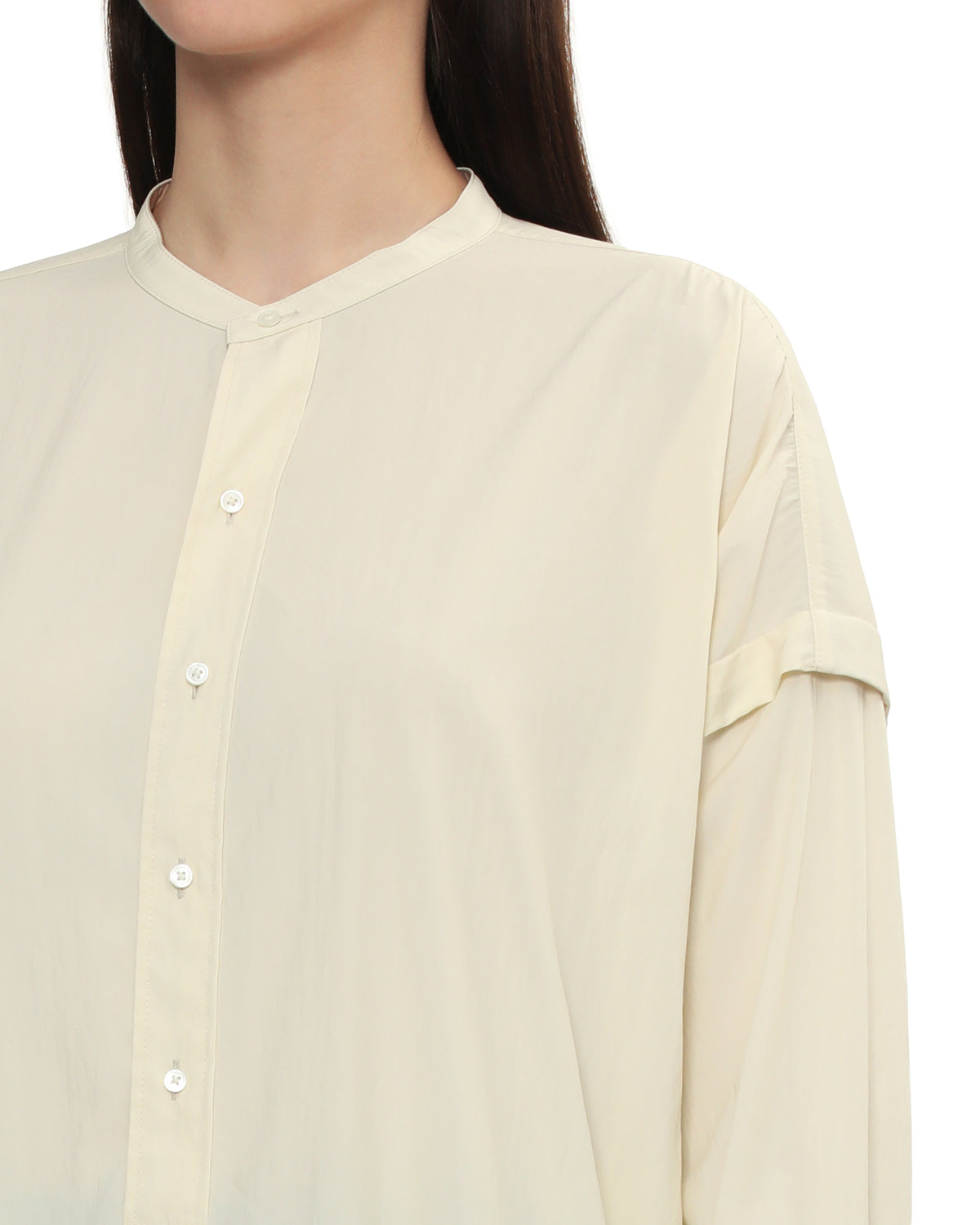 Stand collar shirt