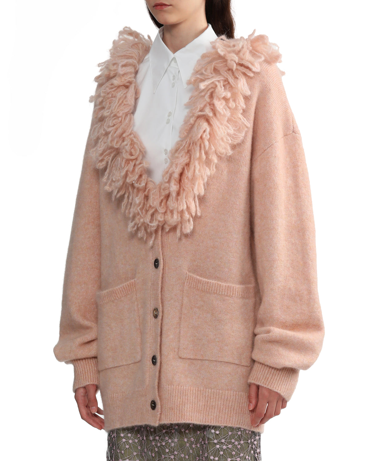Knitted tassels cardigan