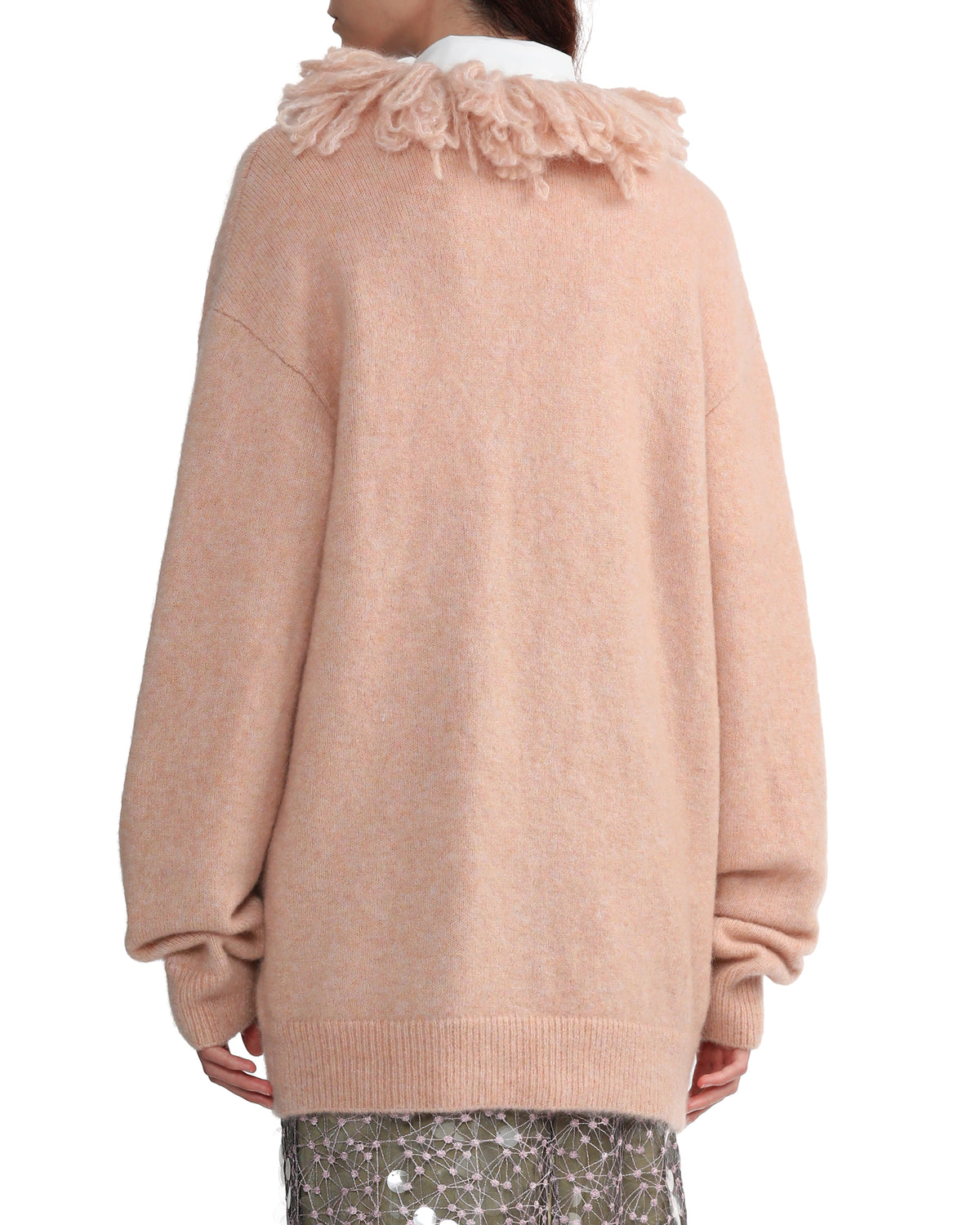 Knitted tassels cardigan