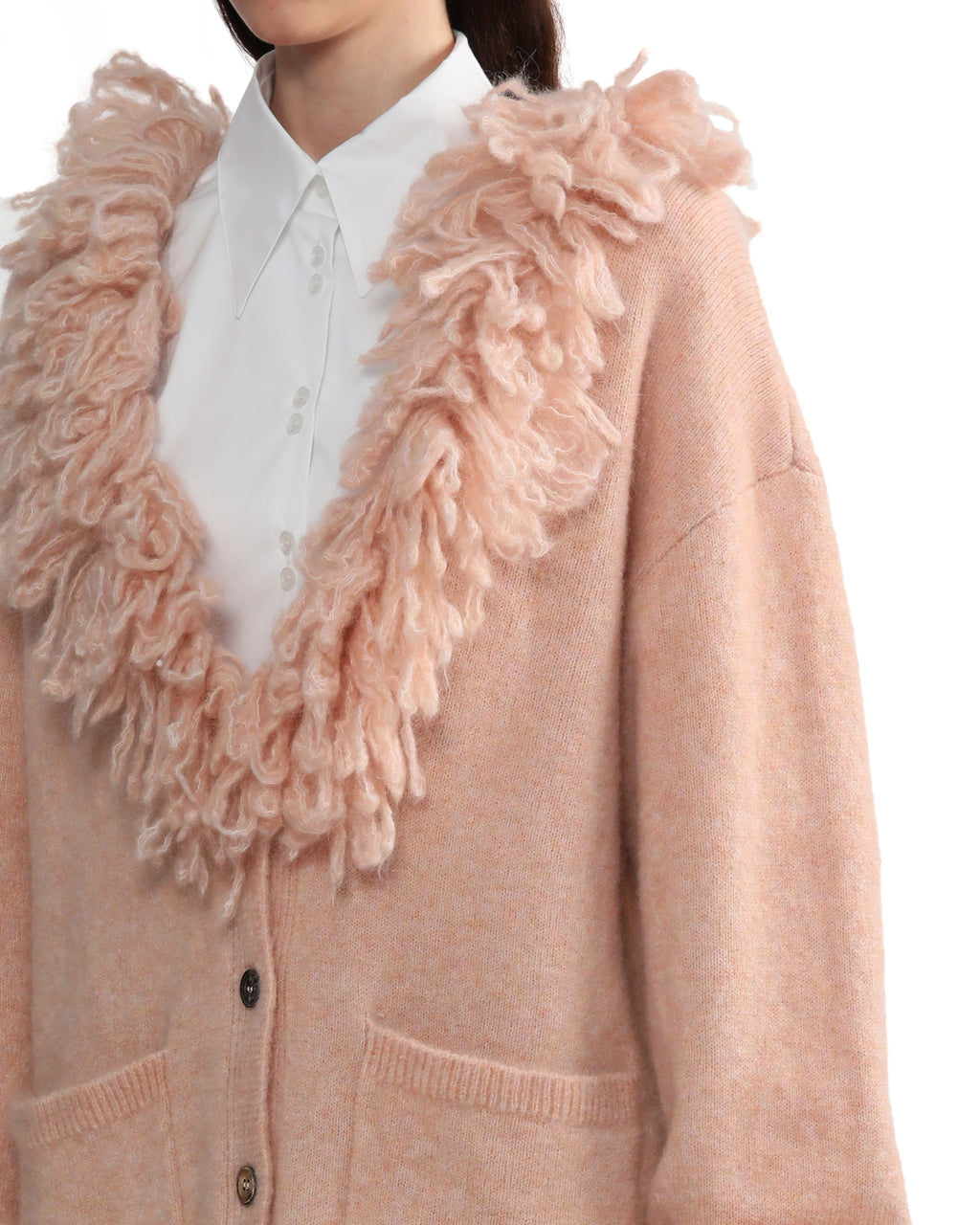 Knitted tassels cardigan
