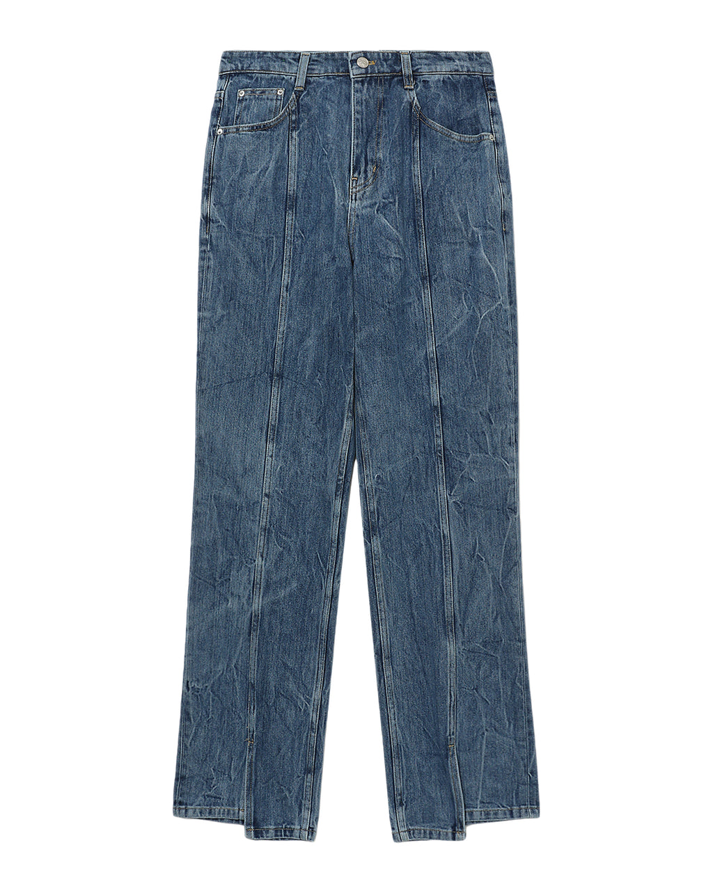 Crinkled jeans