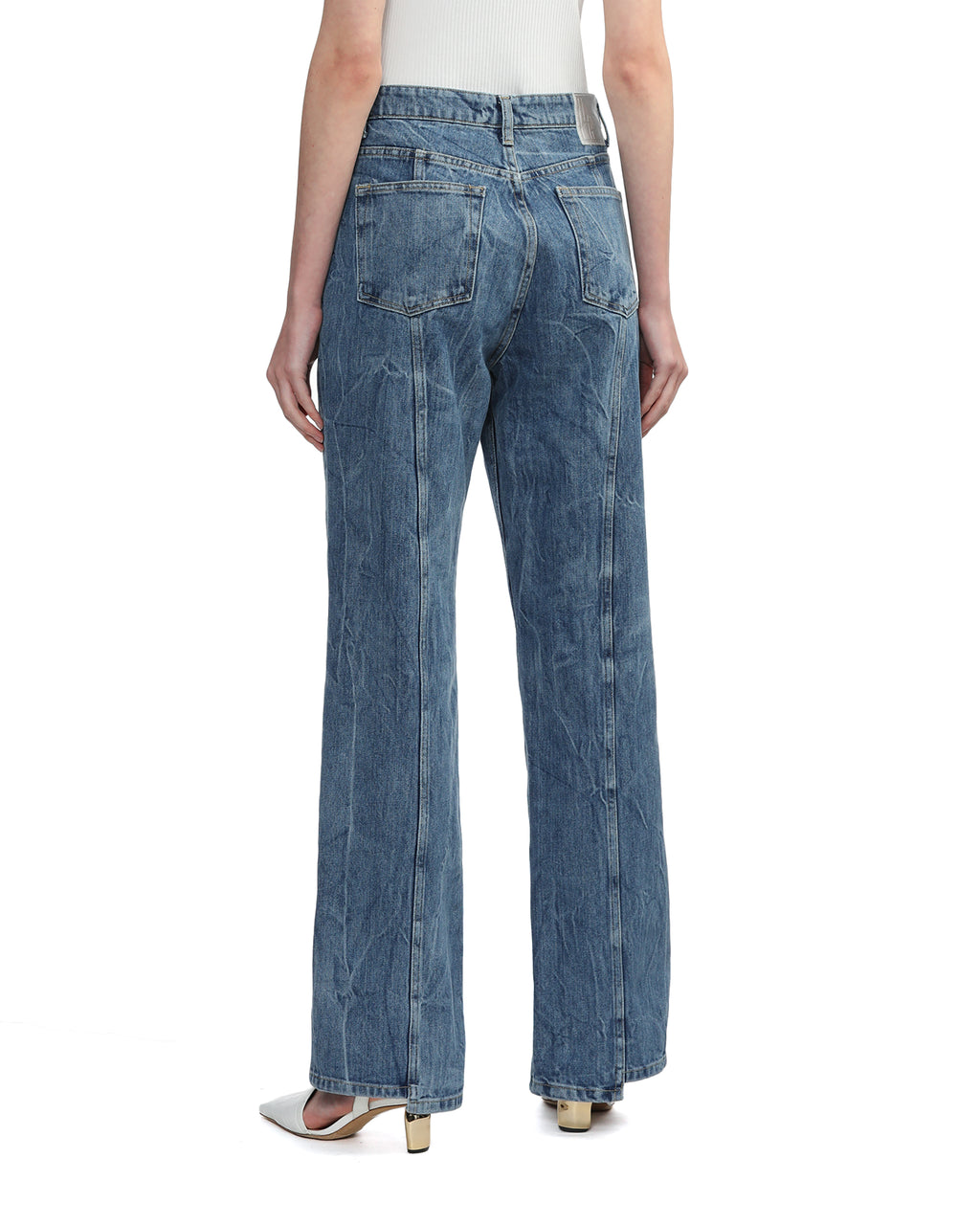 Crinkled jeans