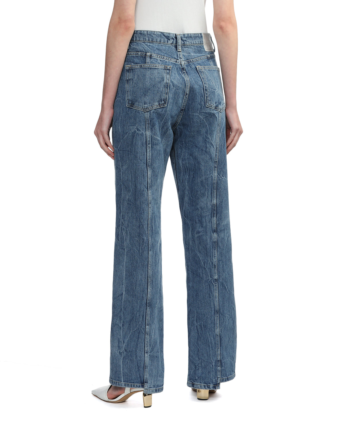 Crinkled jeans