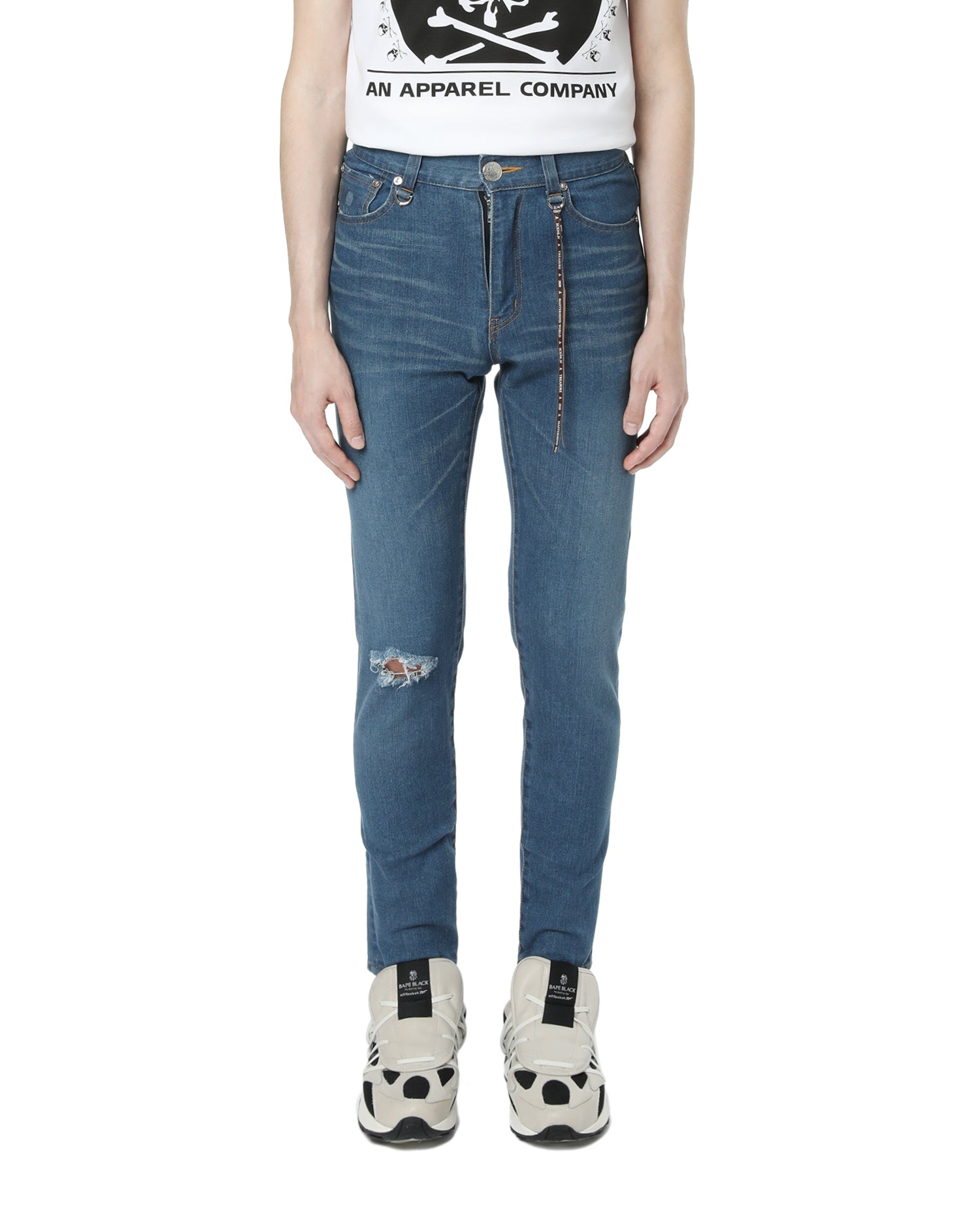 Skinny logo jeans