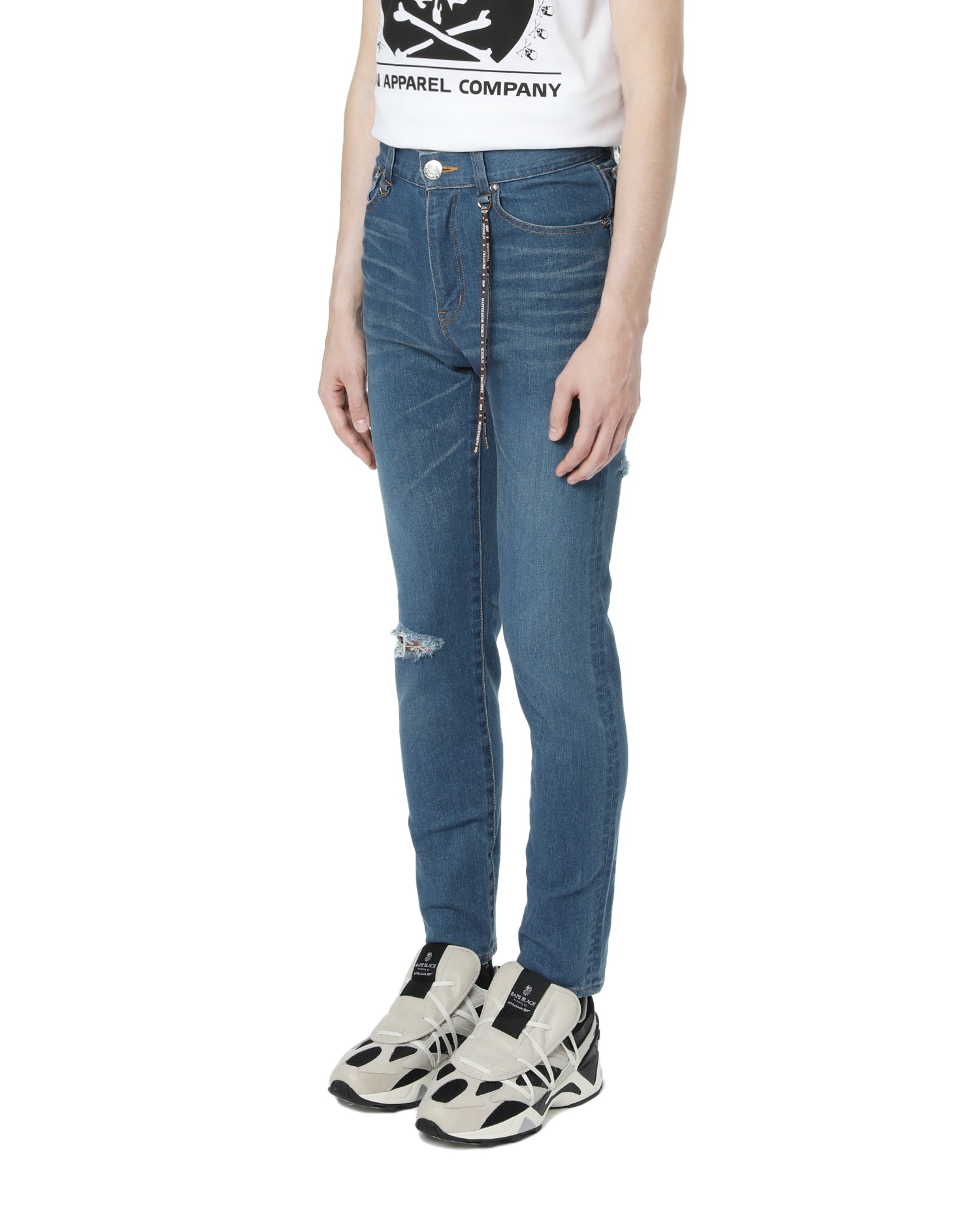 Skinny logo jeans