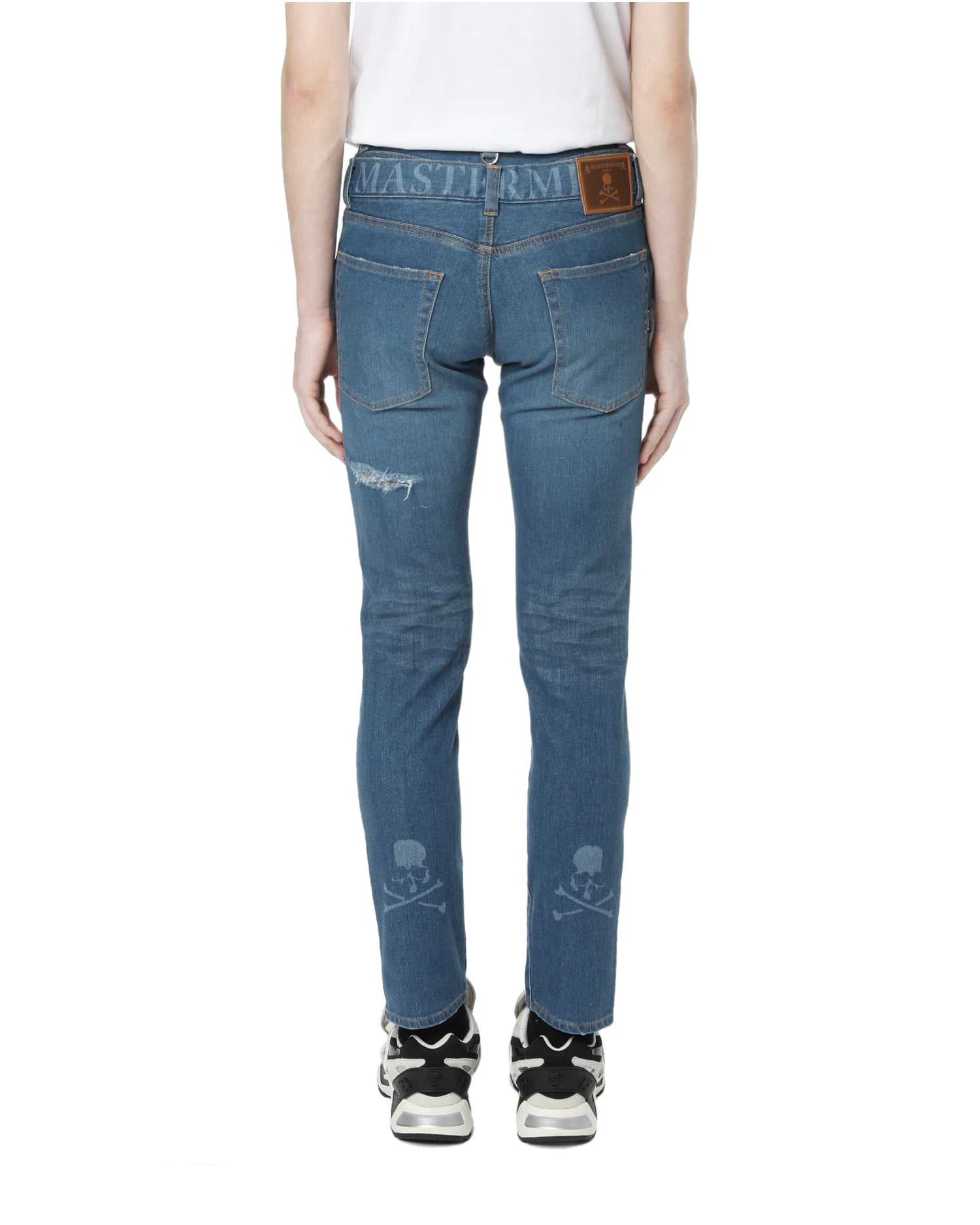 Skinny logo jeans