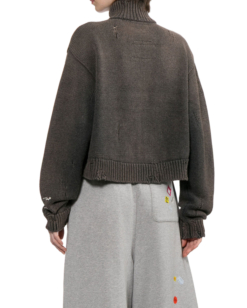 Animal graphic zip cardigan