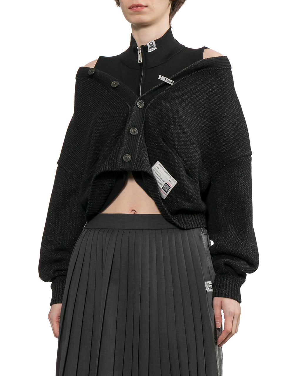 Layered cardigan