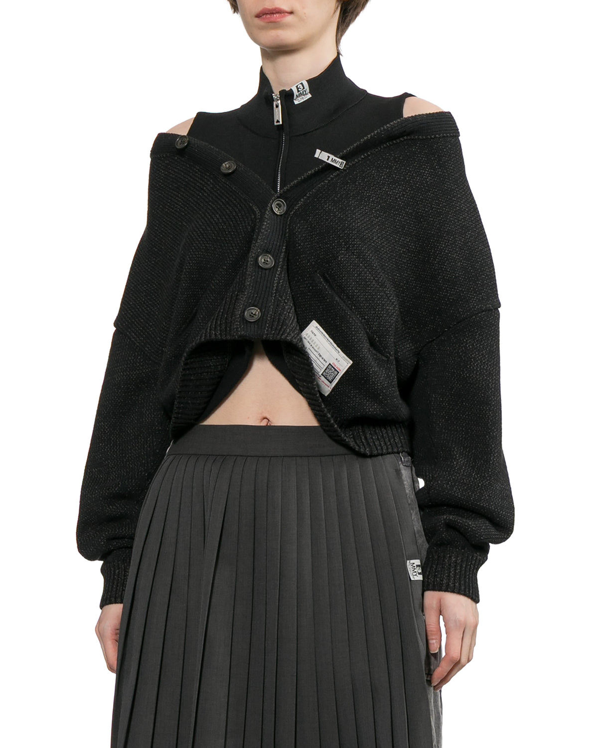 Layered cardigan