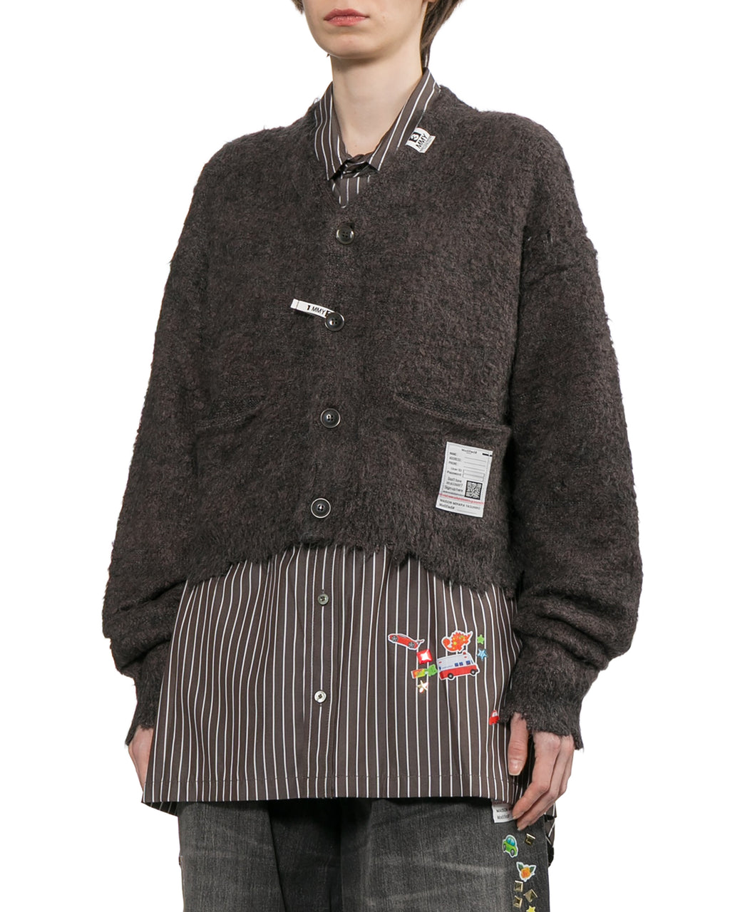 Wool-blend cardigan