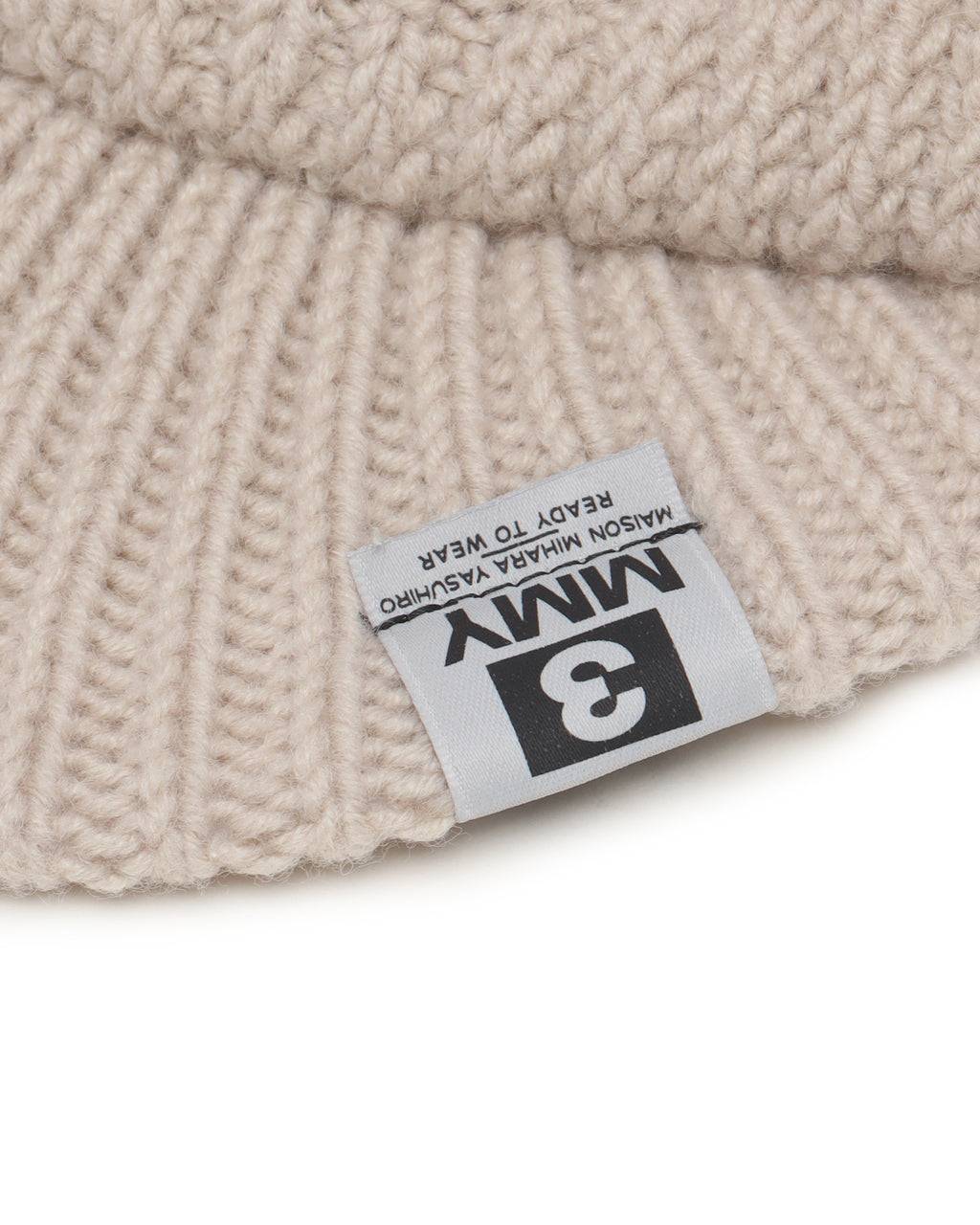 Masked visor knit cap