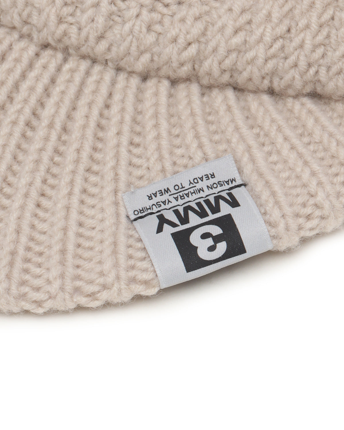 Masked visor knit cap