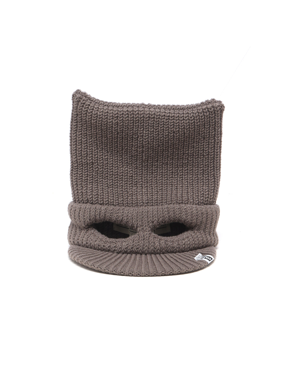 Masked visor knit cap