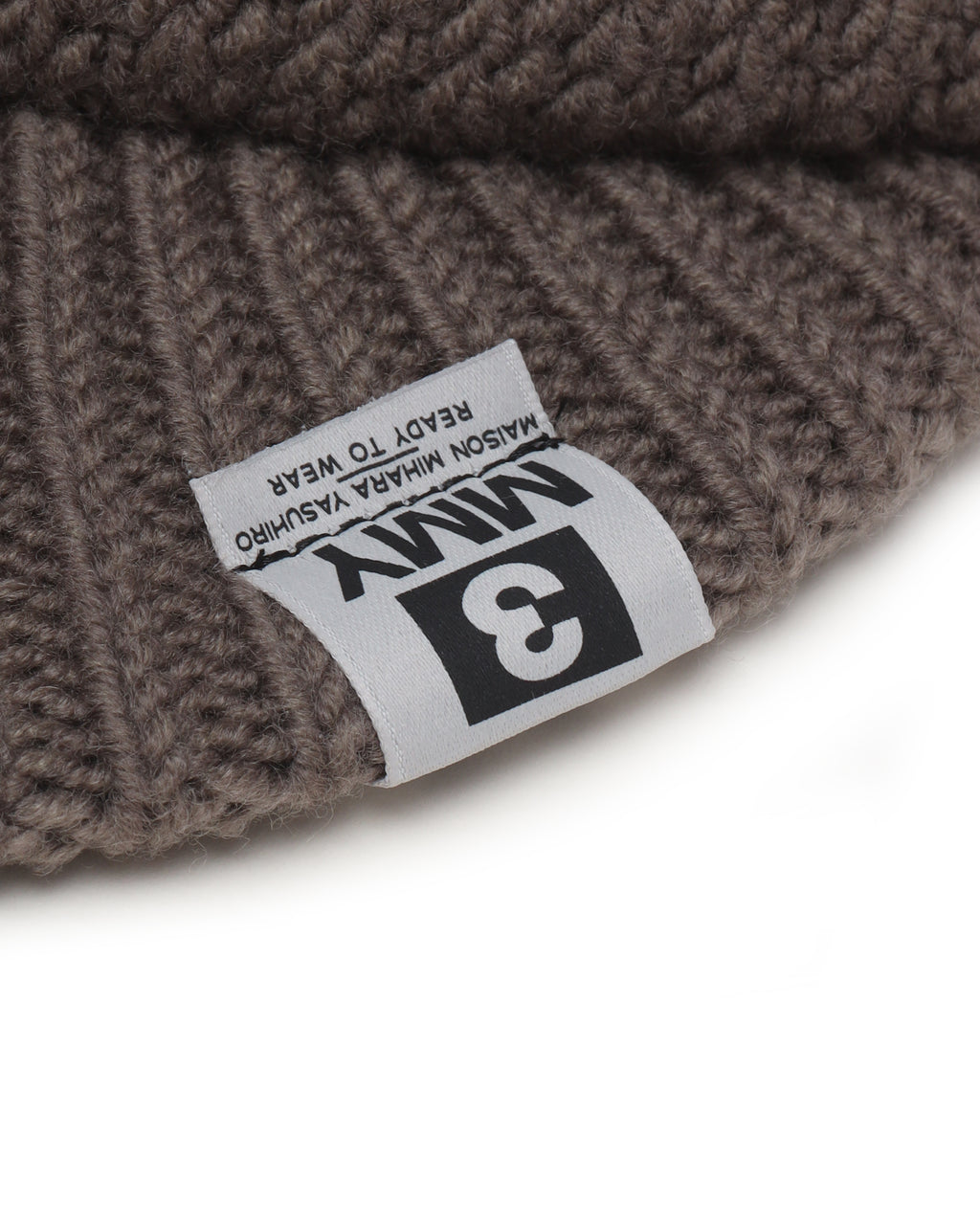 Masked visor knit cap