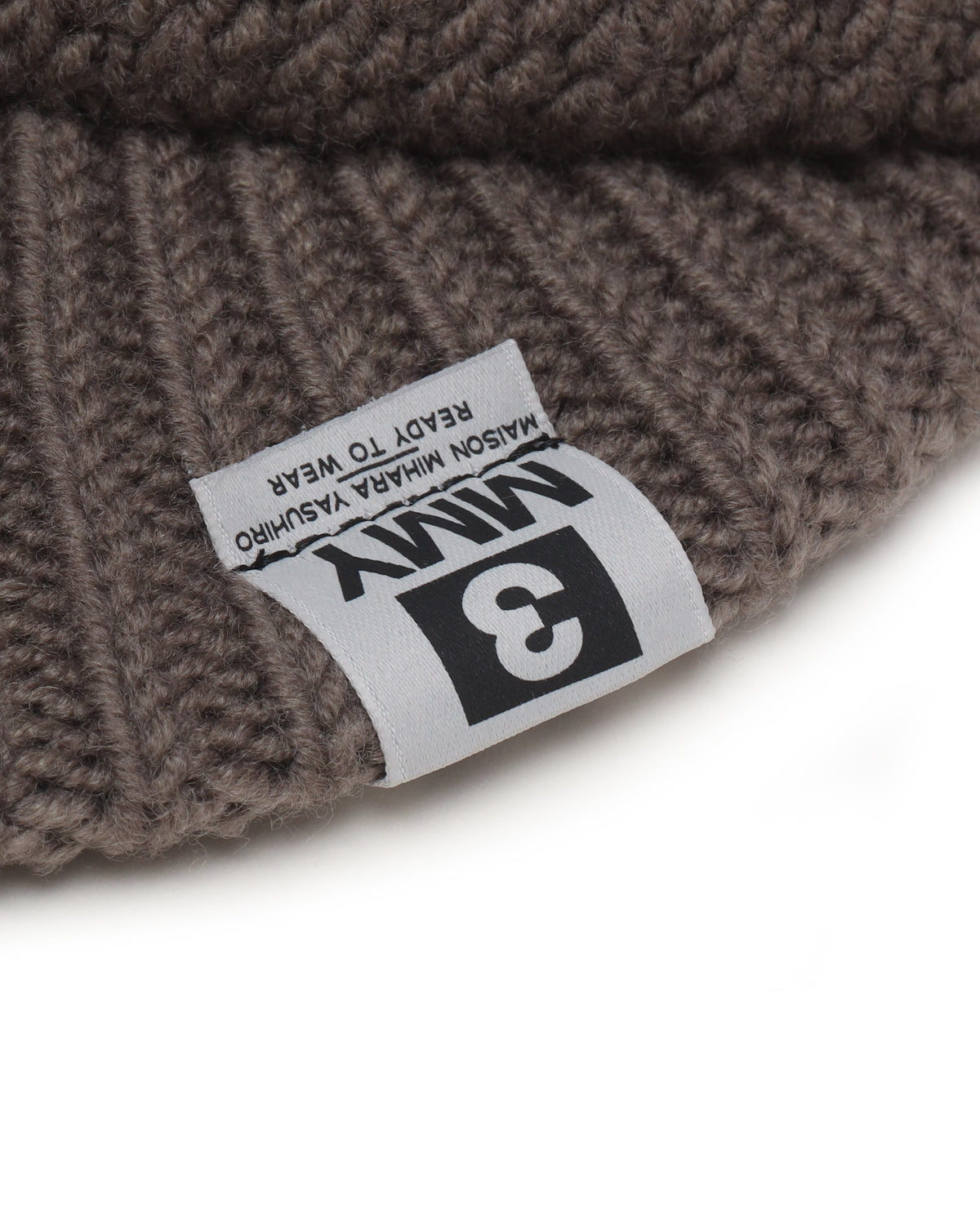 Masked visor knit cap