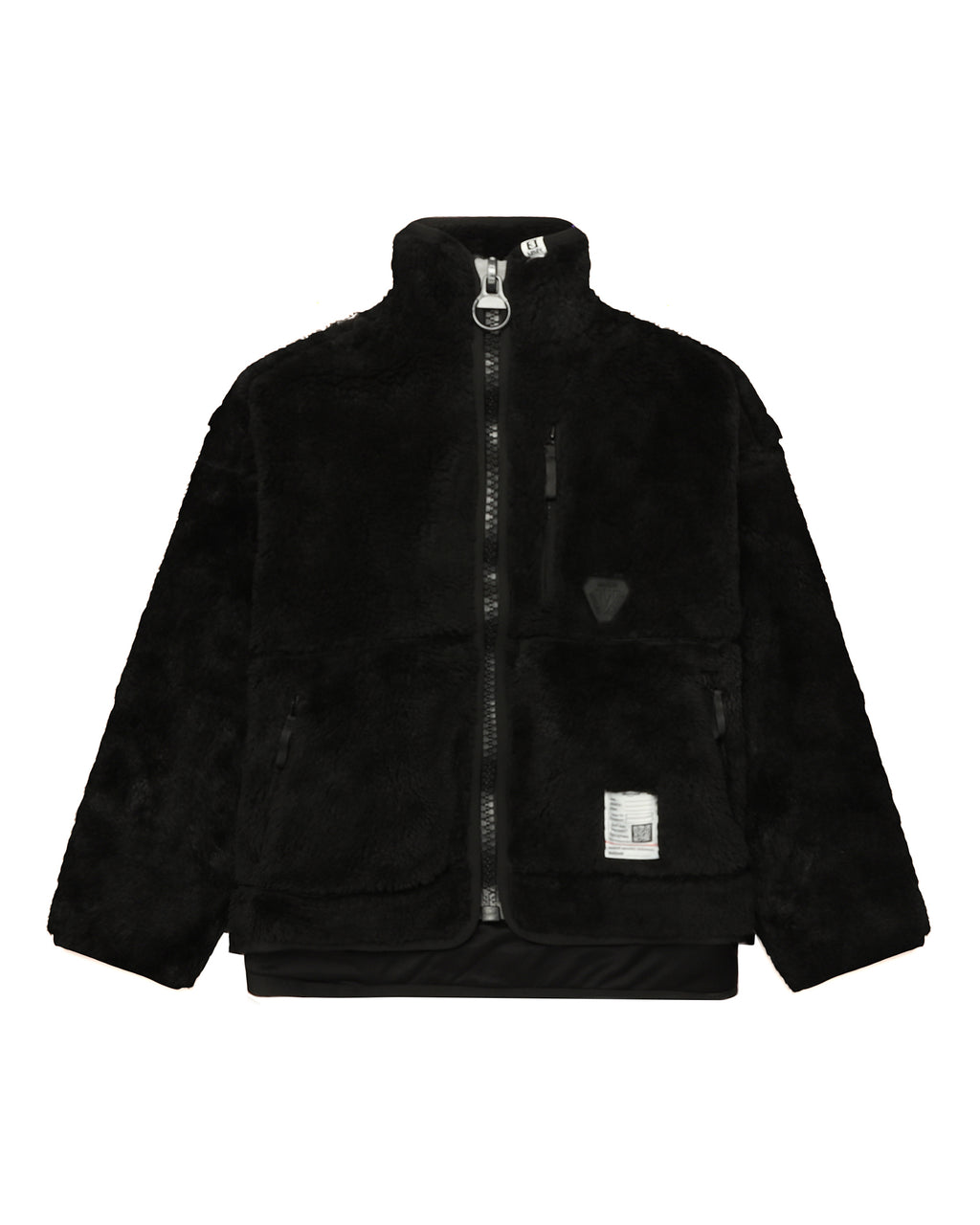 Layered fleece jacket