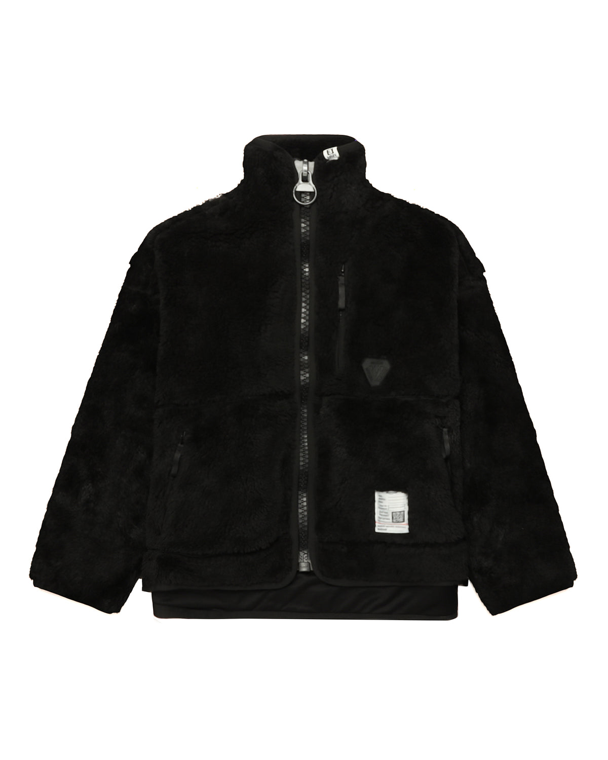 Layered fleece jacket