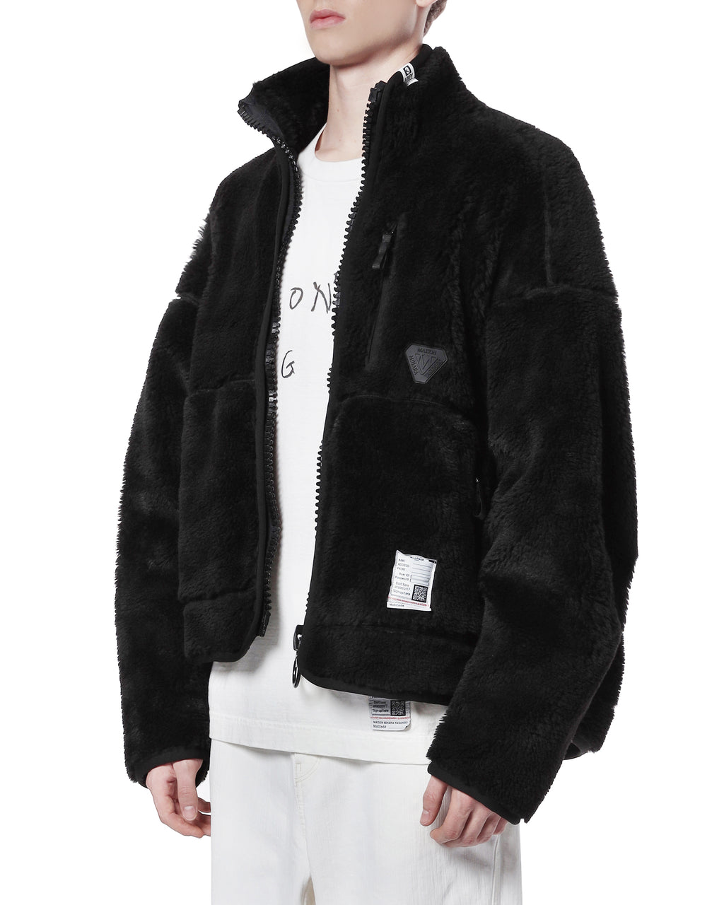 Layered fleece jacket