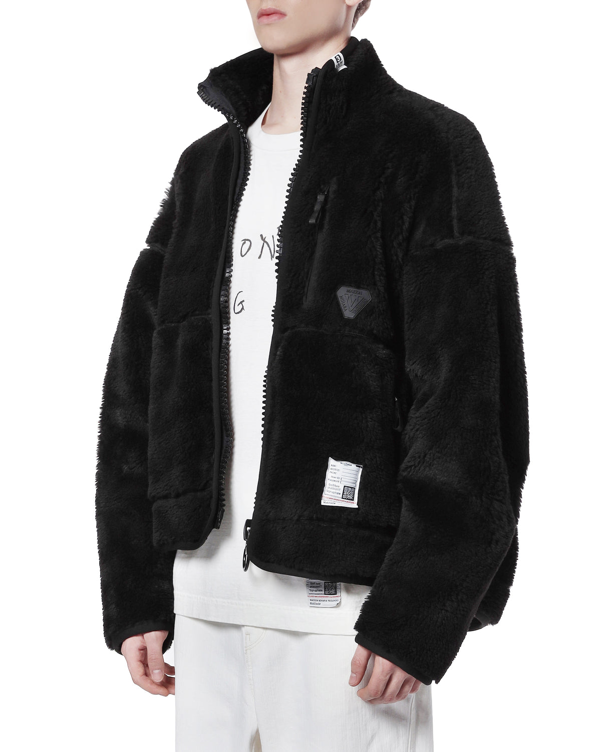 Layered fleece jacket