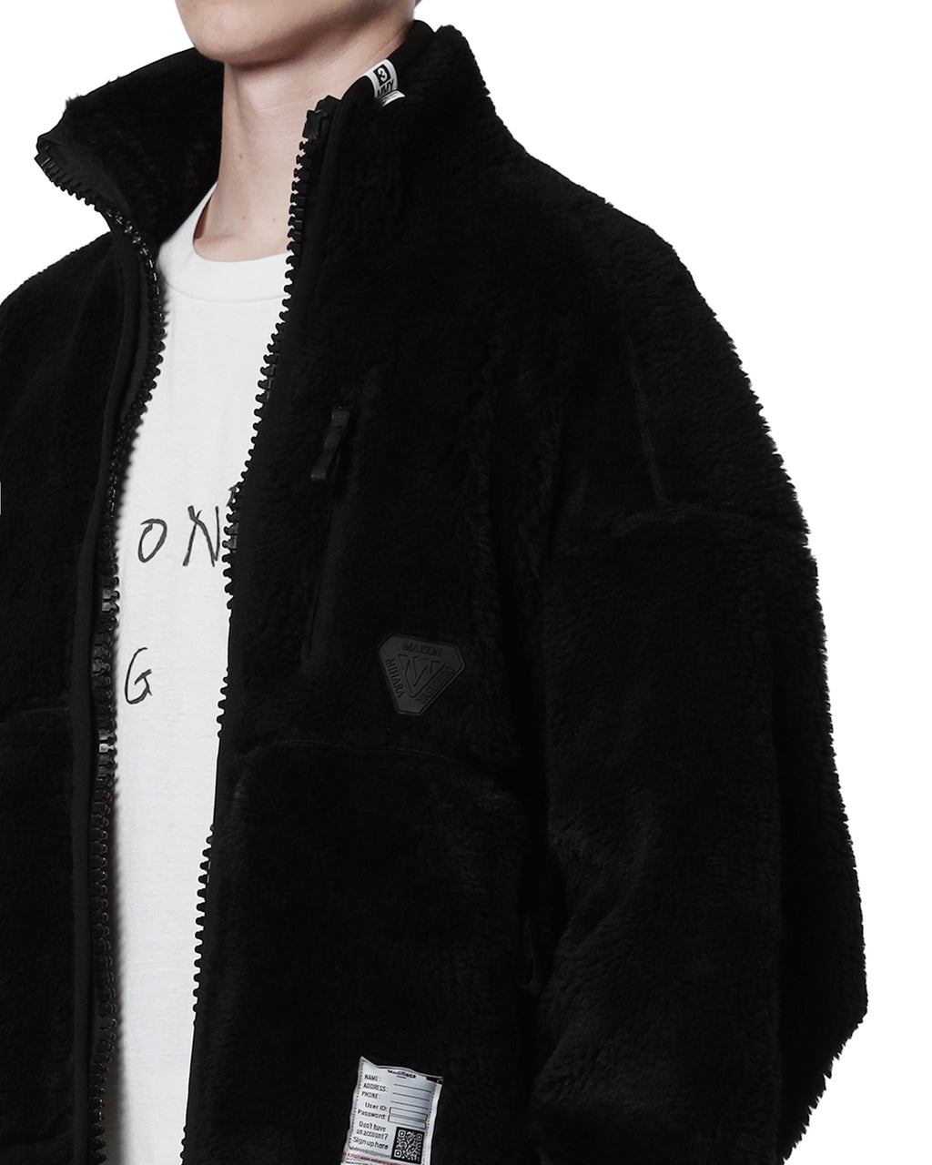 Layered fleece jacket