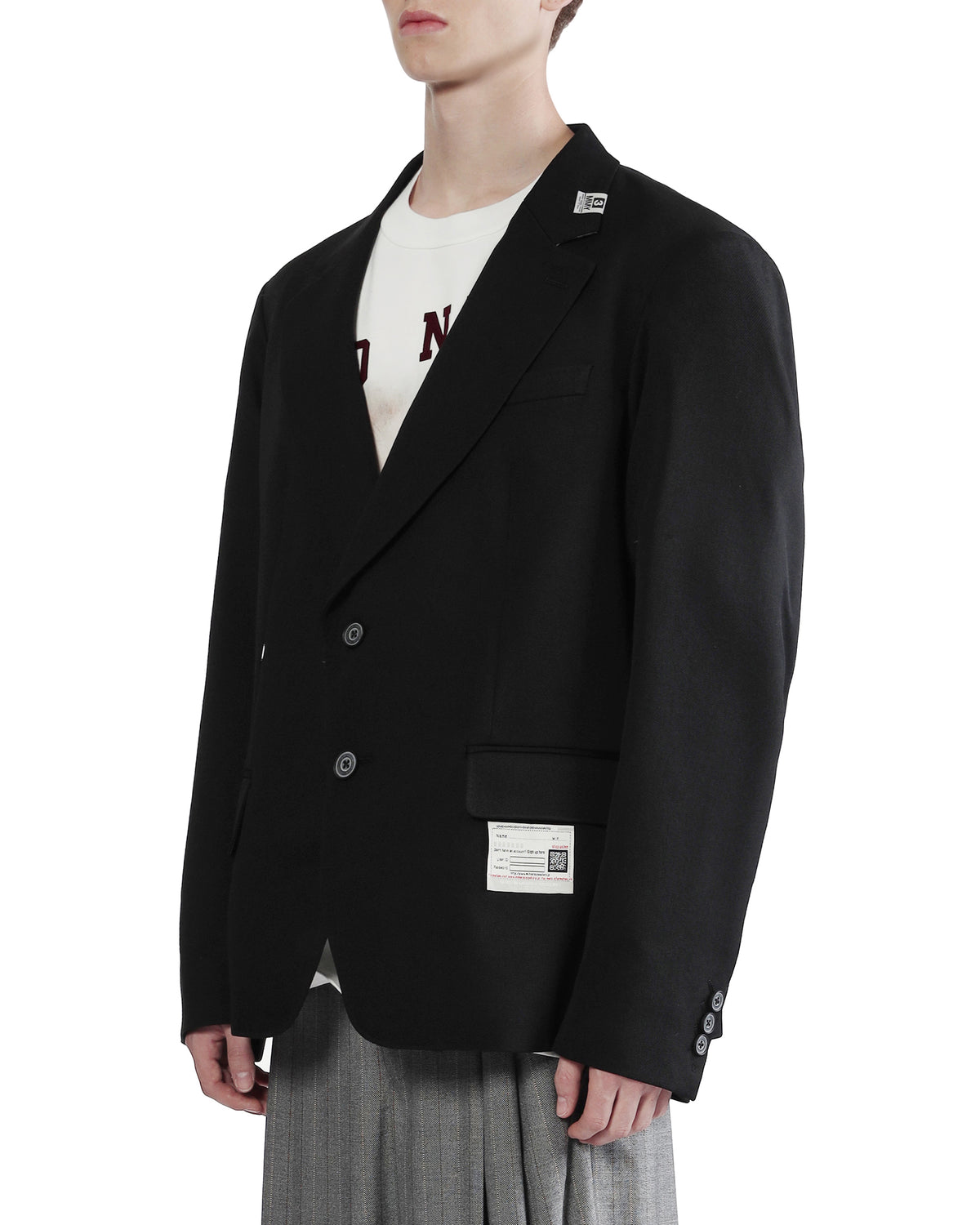 Switch front tailored jacket