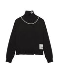 Pearl distressed knit sweater