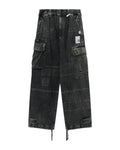 Wide-leg cargo pants