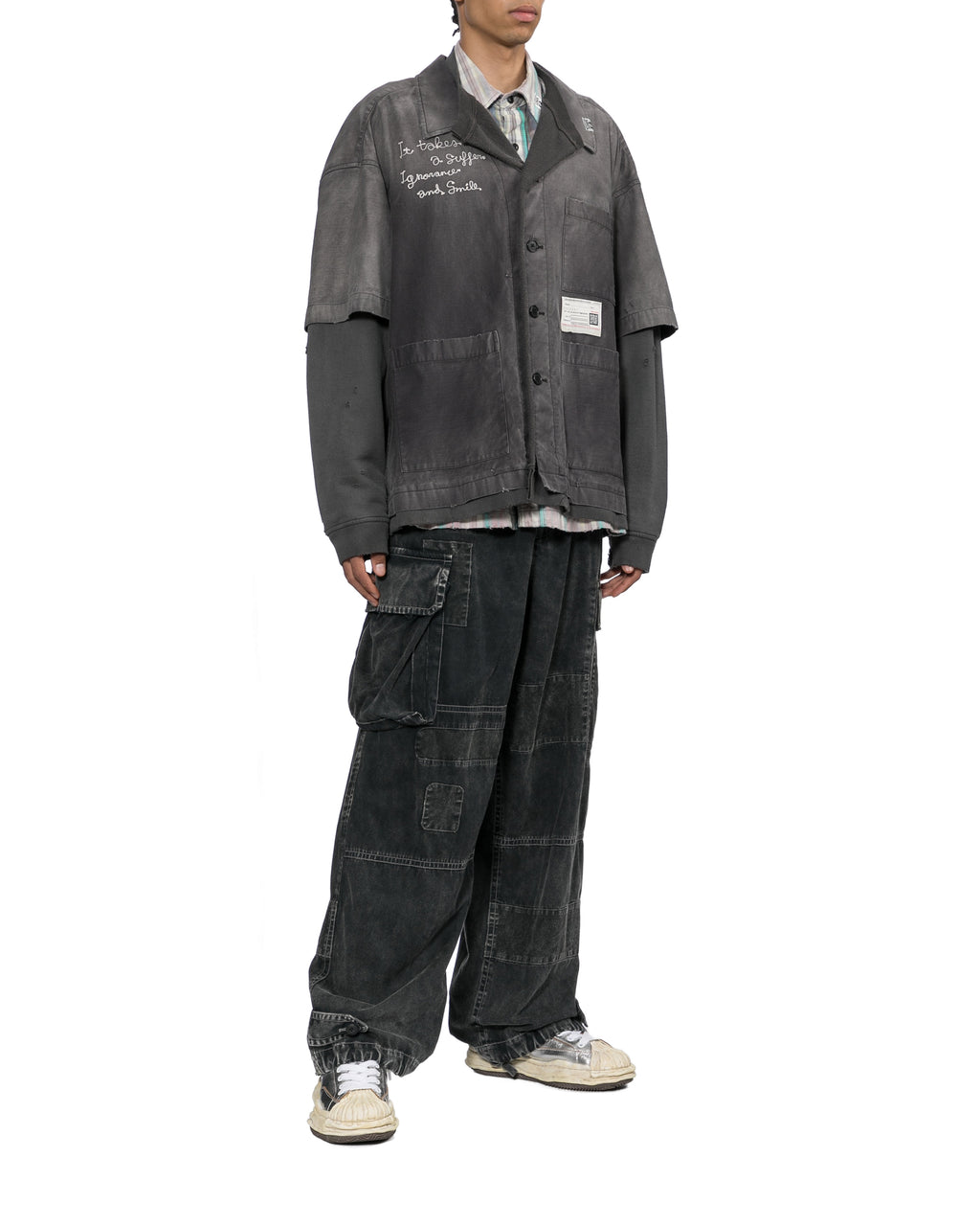 Wide-leg cargo pants