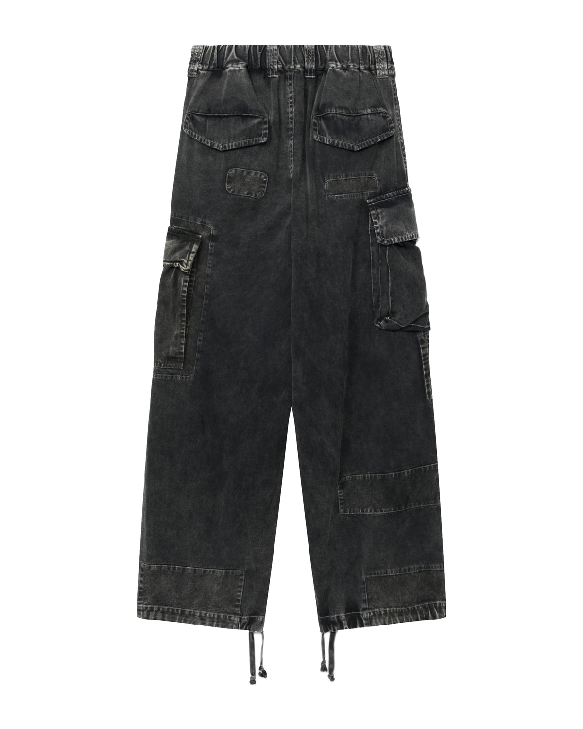 Wide-leg cargo pants