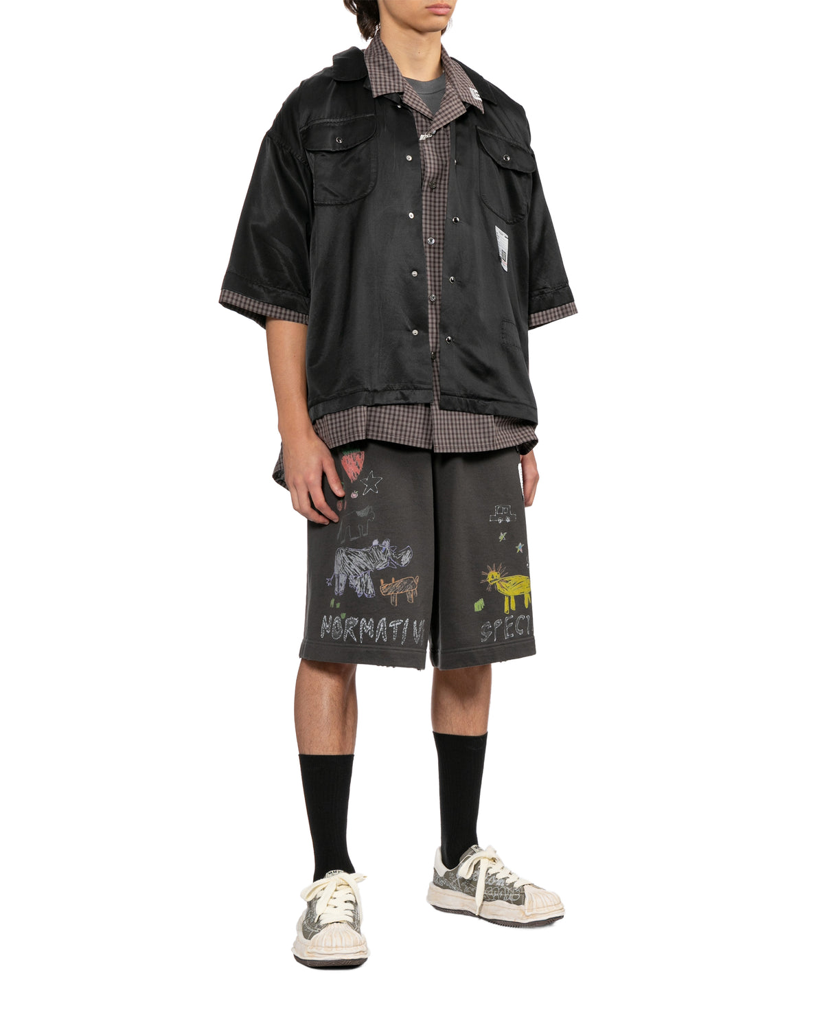 Blakey OG sole graffiti print sneakers