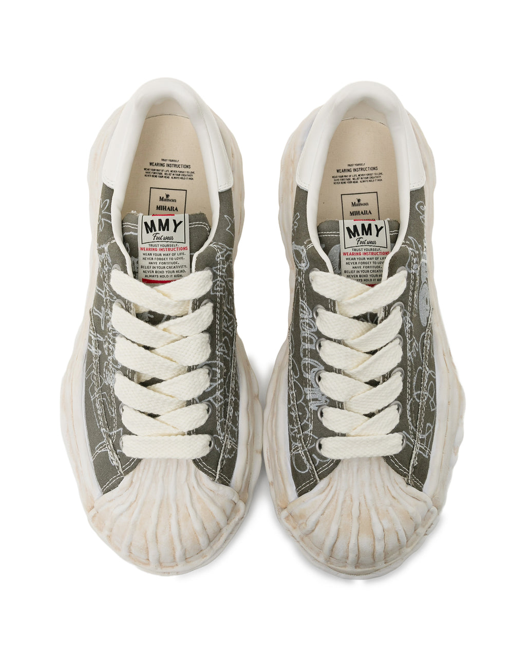 Blakey OG sole graffiti print sneakers