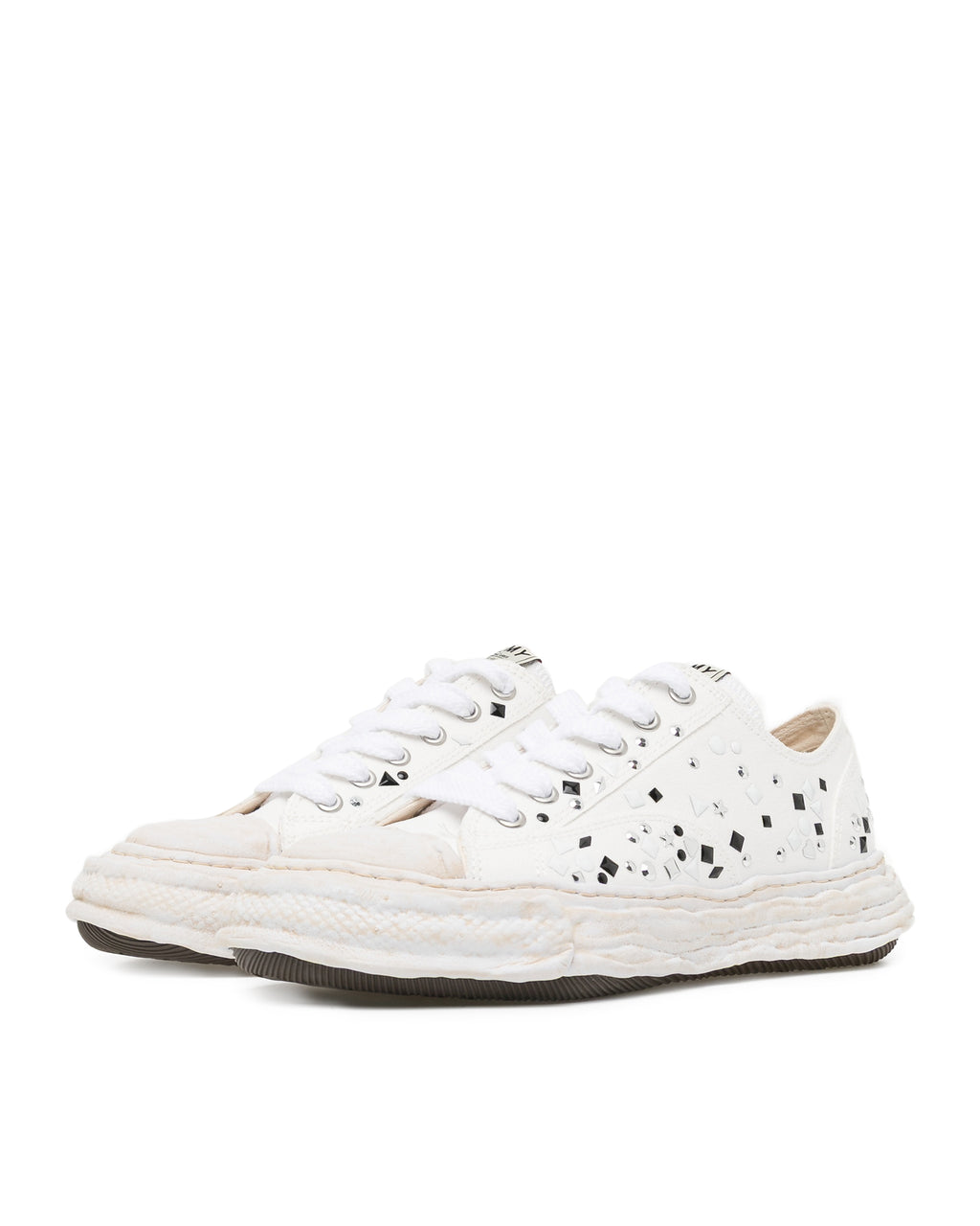 PETERSON23 OG sole embellished canvas low top sneaker