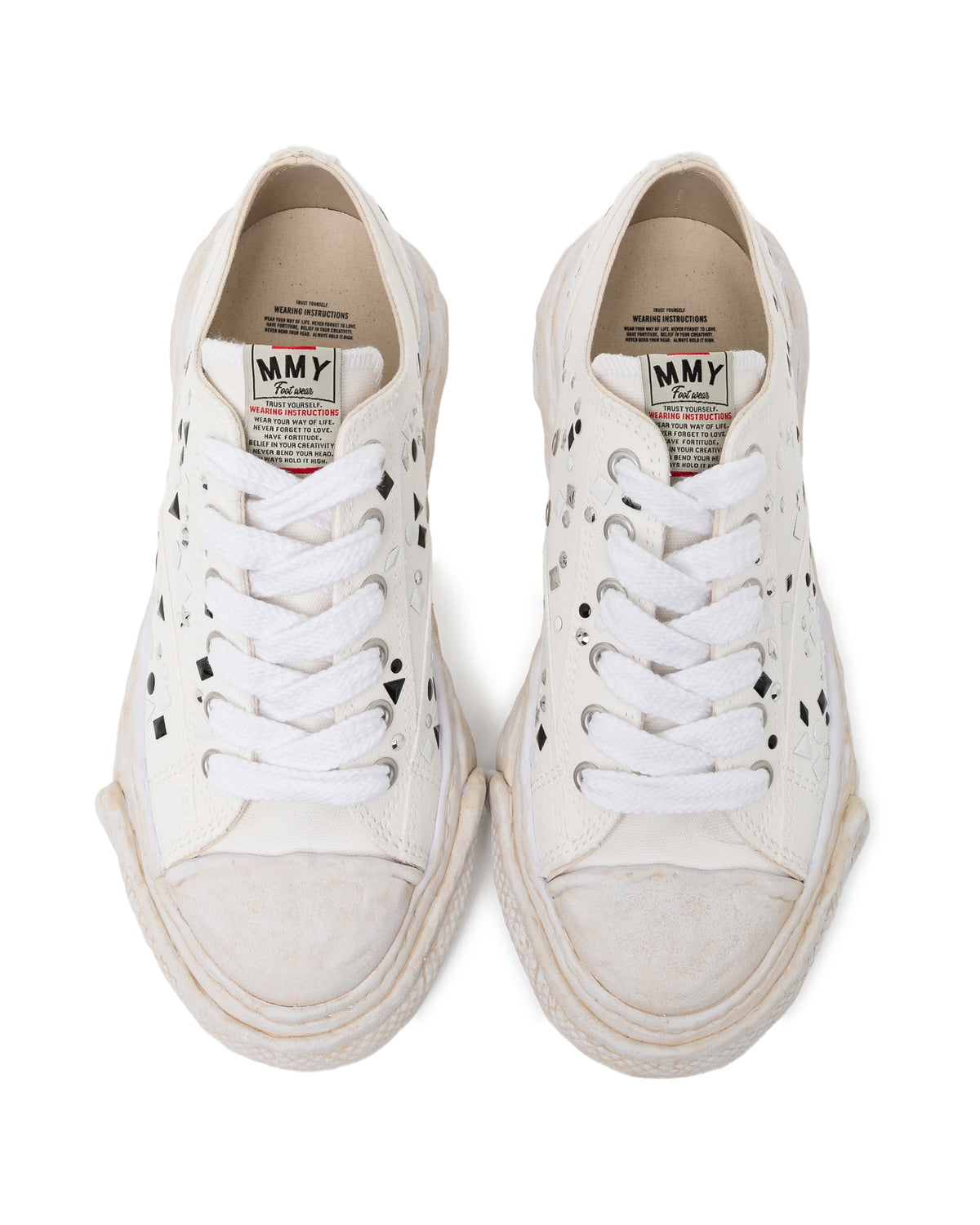 PETERSON23 OG sole embellished canvas low top sneaker