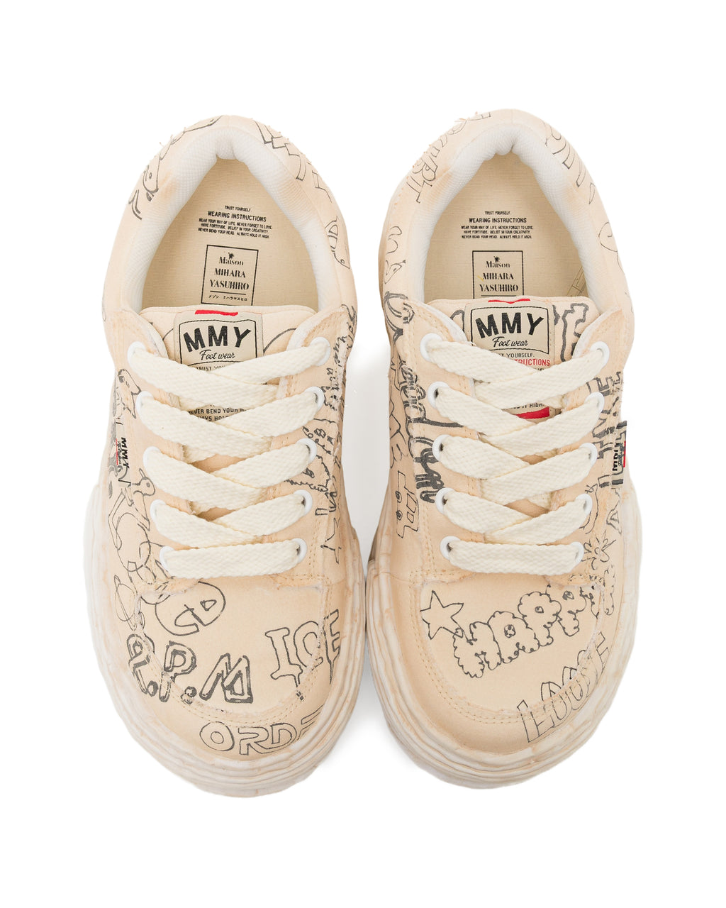 Oliver OG sole graffiti printed sneakers