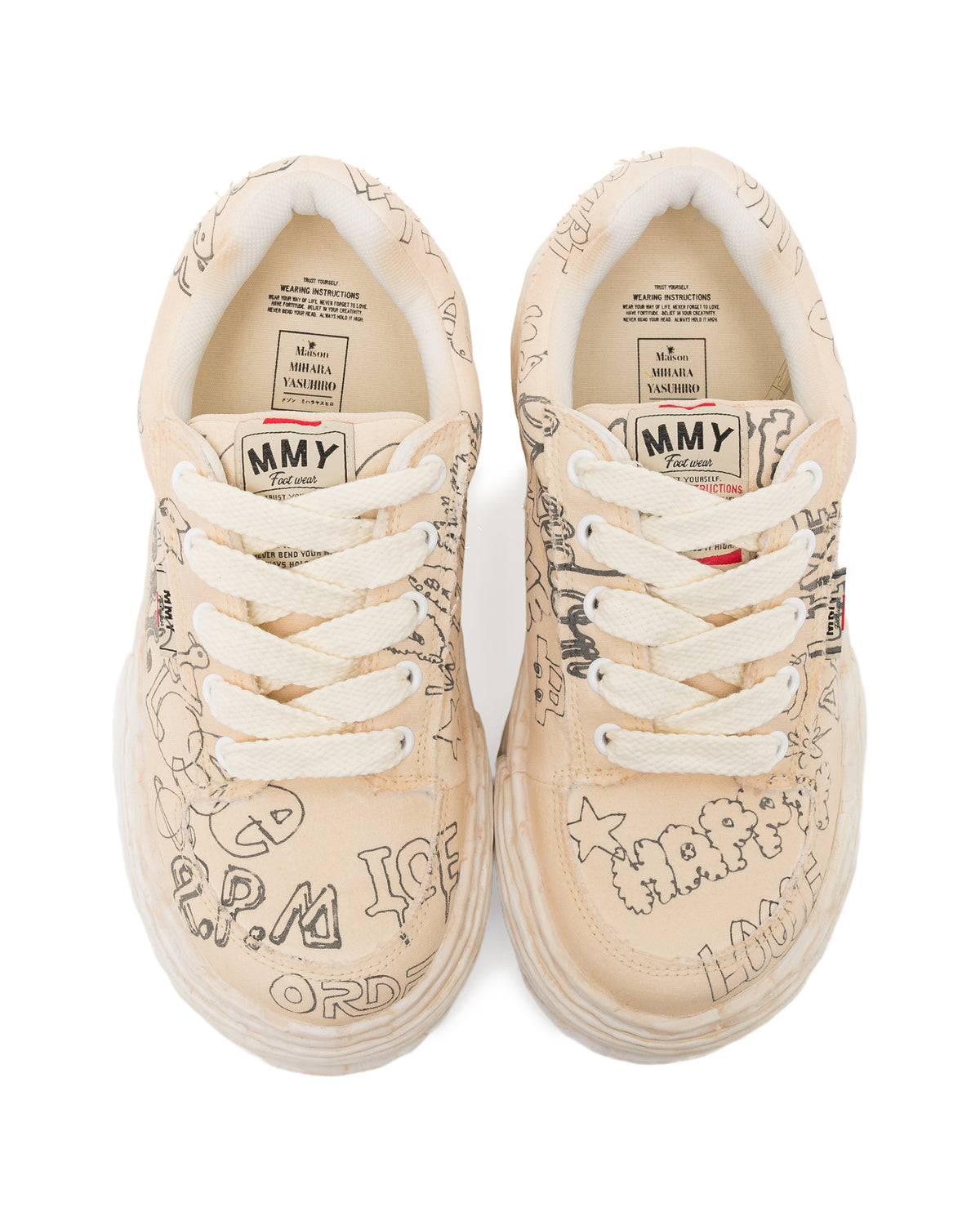Oliver OG sole graffiti printed sneakers