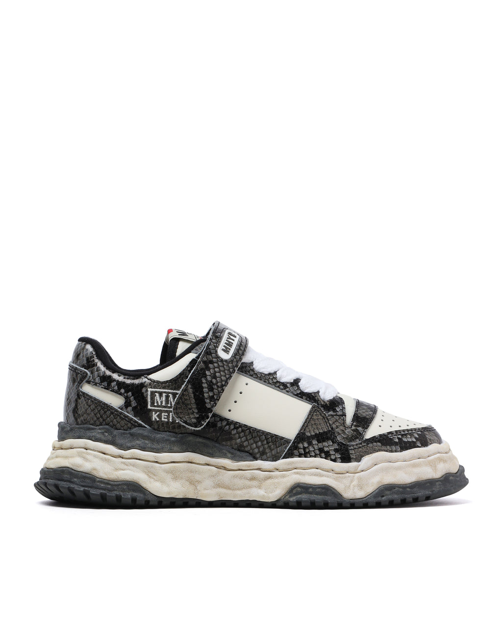 Keith OG sole python printed leather sneaker