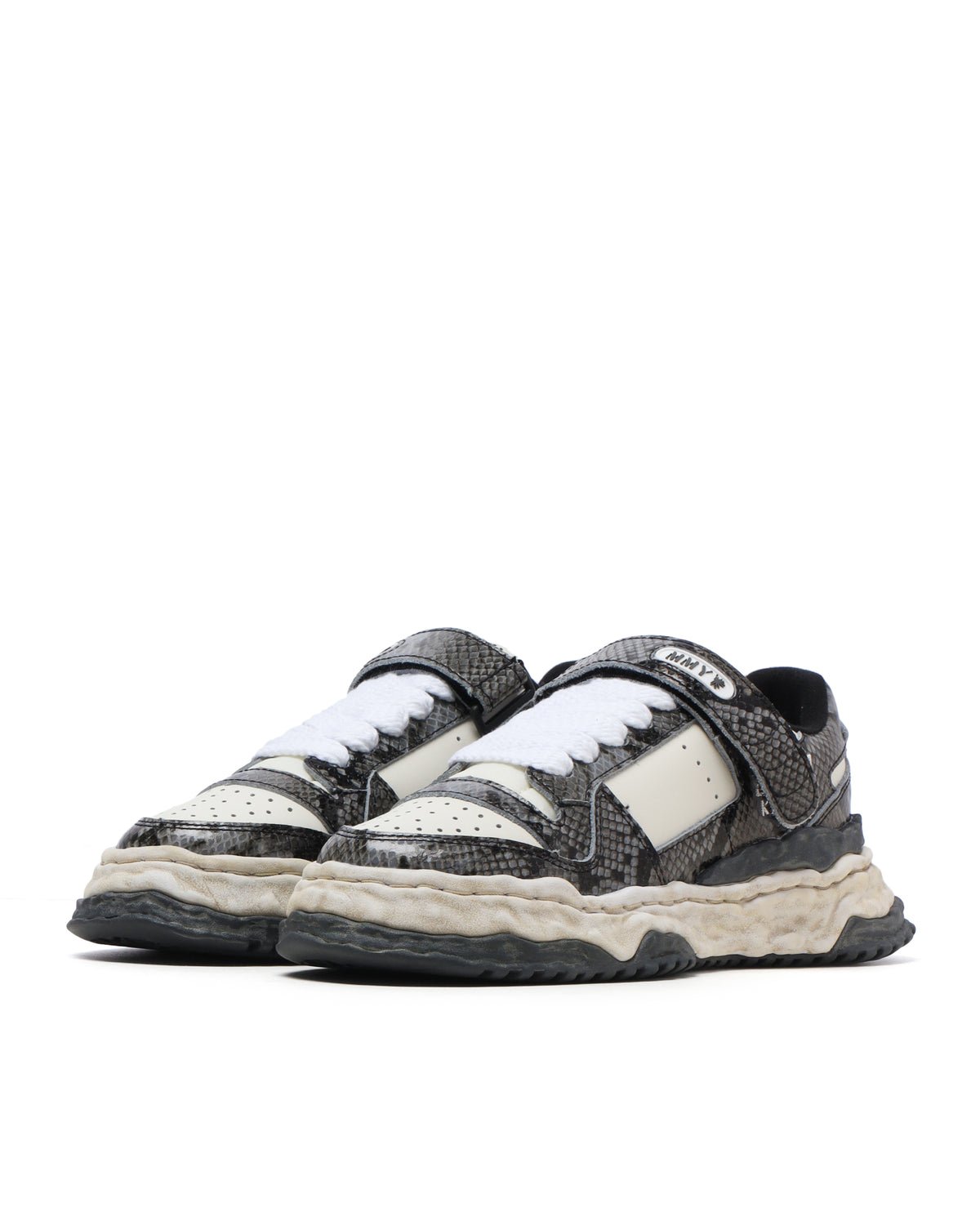 Keith OG sole python printed leather sneaker