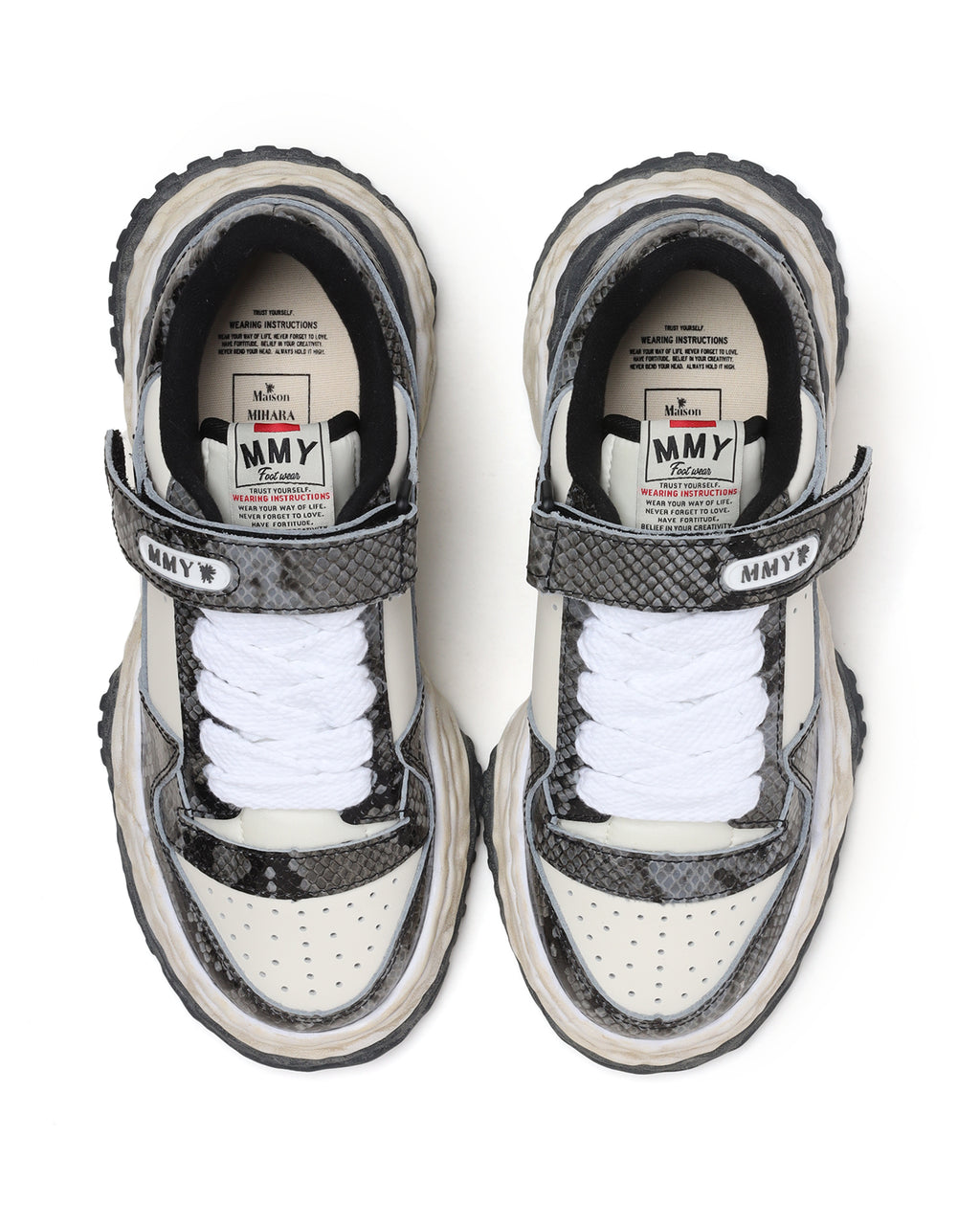 Keith OG sole python printed leather sneaker