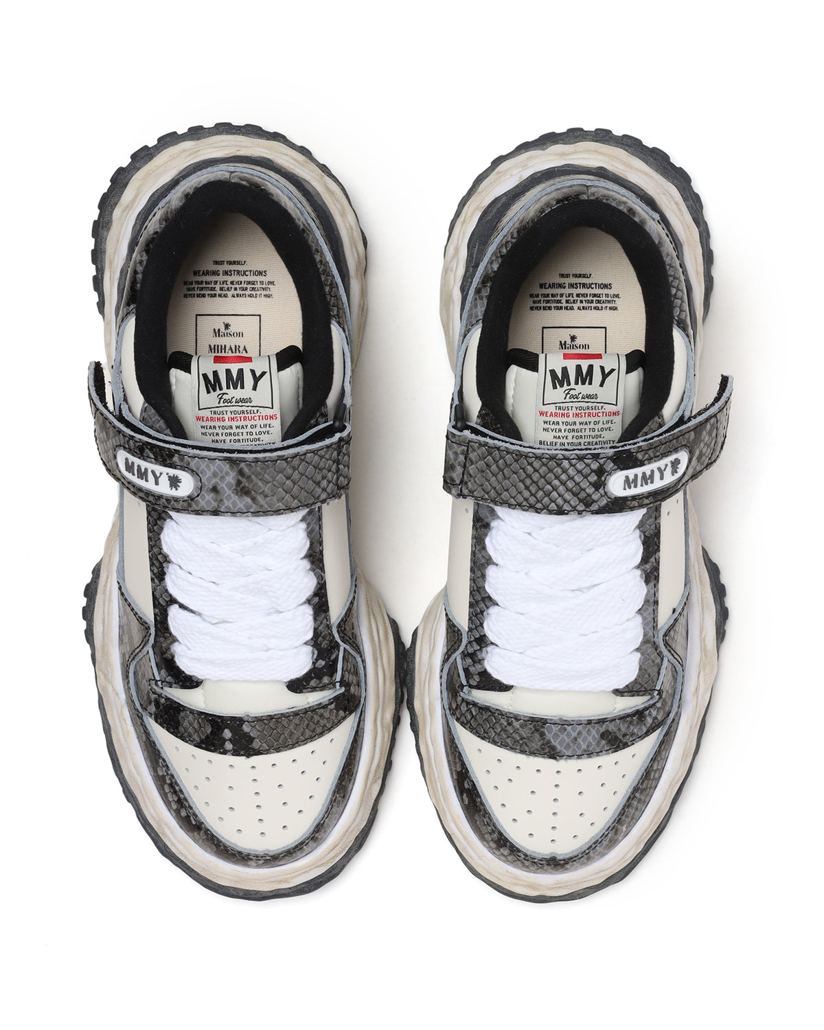 Keith OG sole python printed leather sneaker