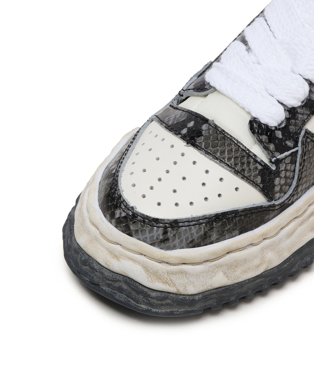 Keith OG sole python printed leather sneaker