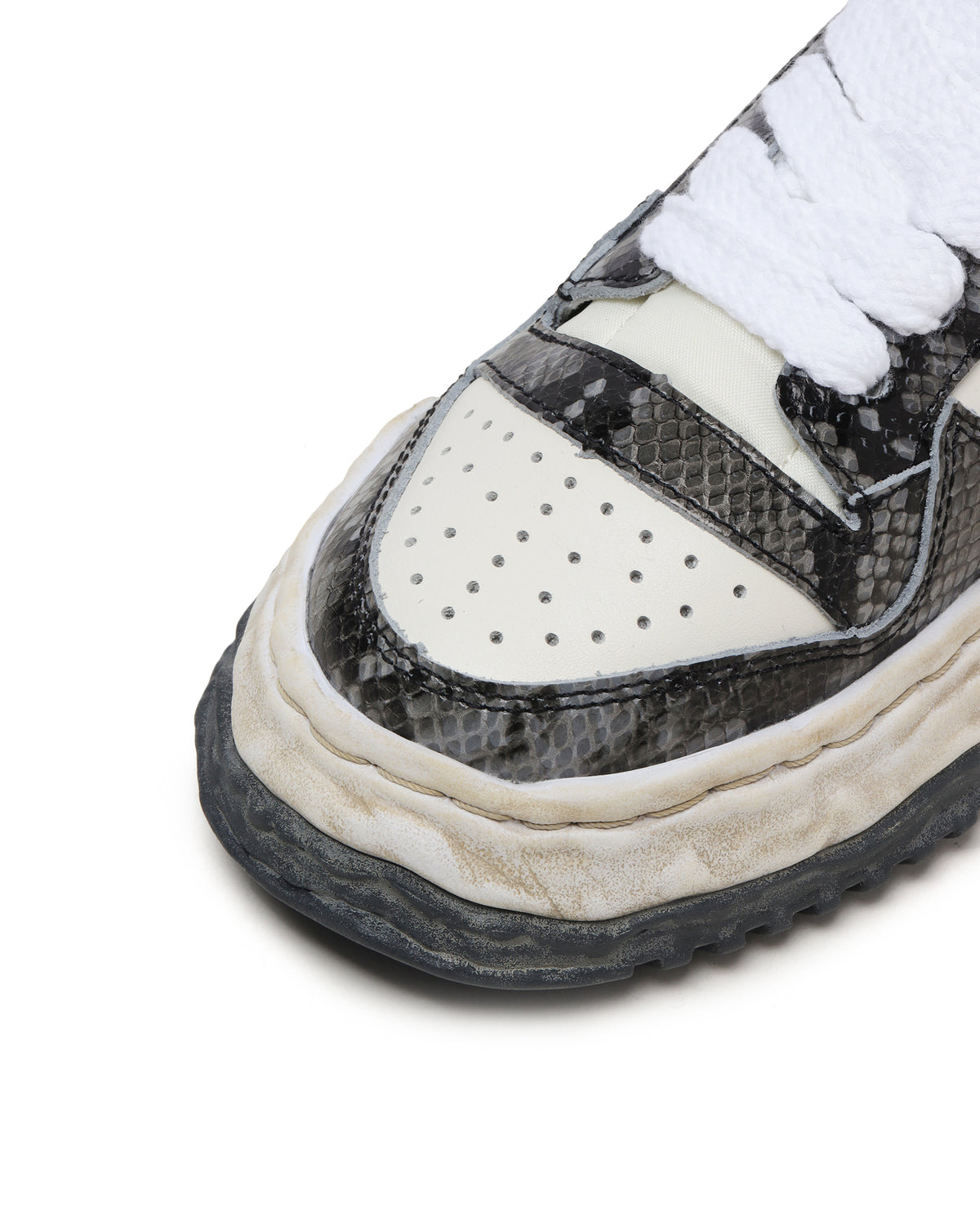 Keith OG sole python printed leather sneaker