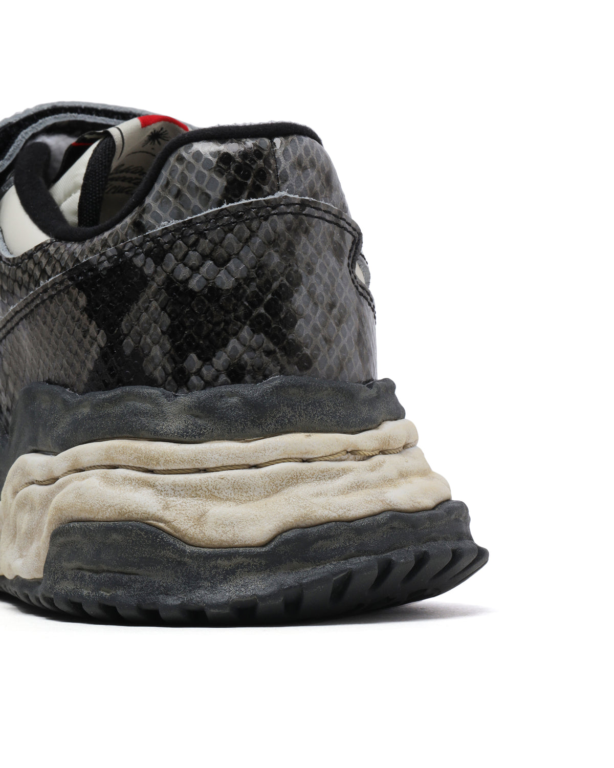 Keith OG sole python printed leather sneaker