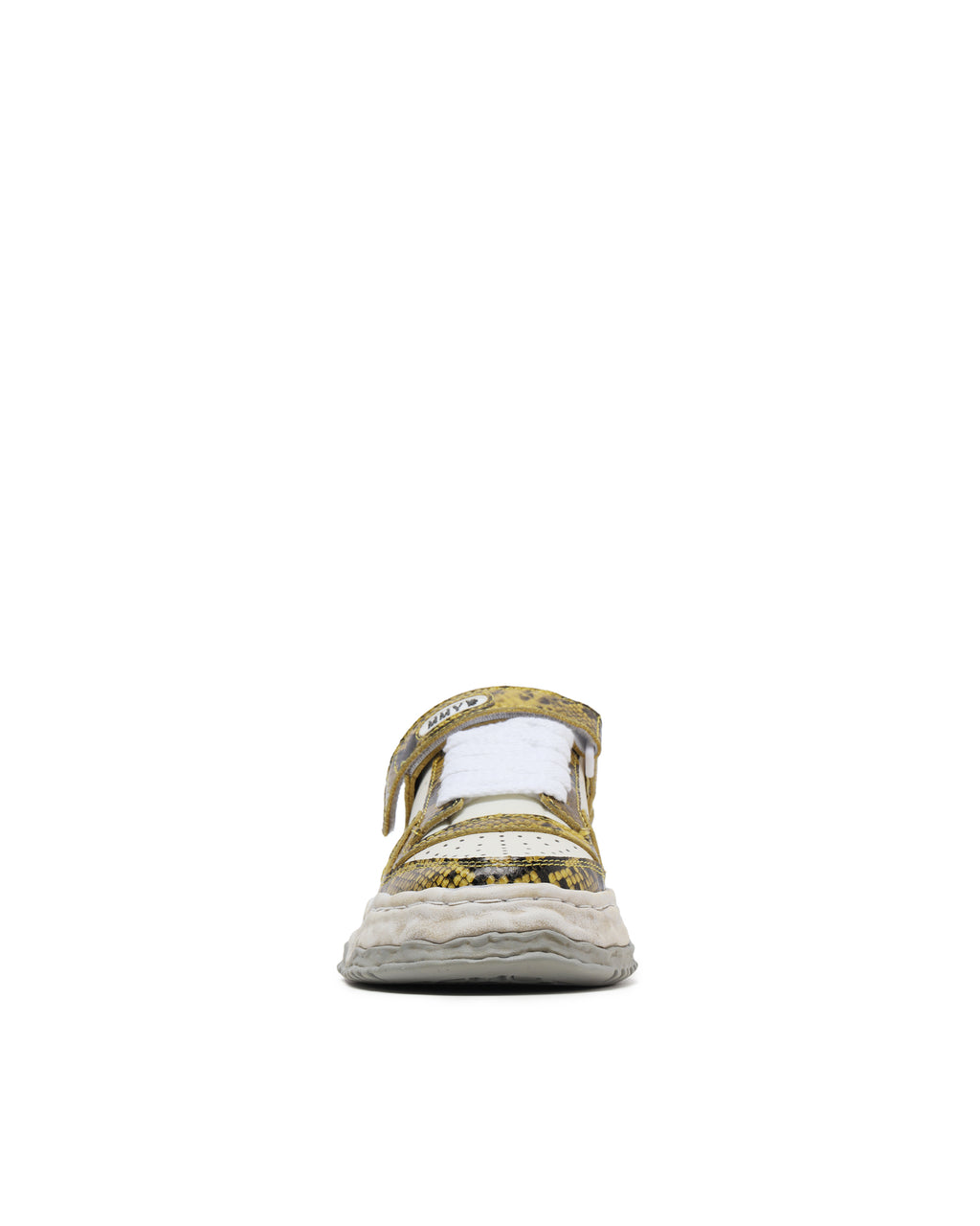Keith original sole python printed leather low-top sneakers